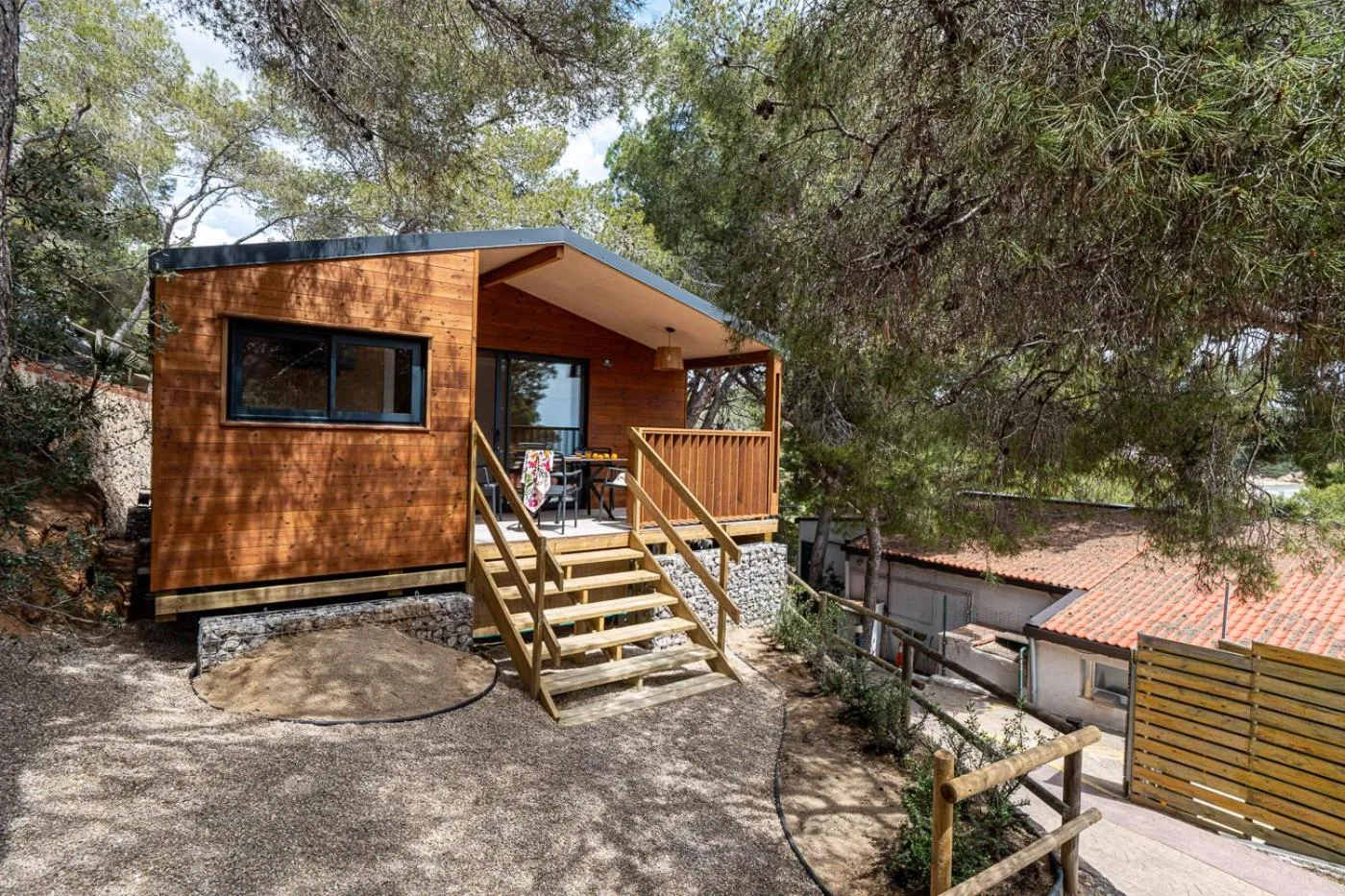 Balcony/Terrace in Camping Estival Torre de la Mora