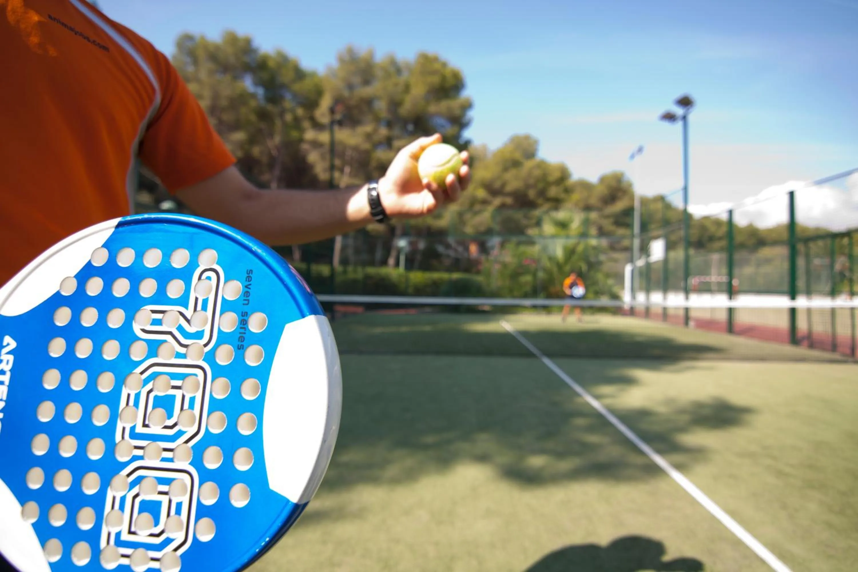 Tennis court in Camping Estival Torre de la Mora