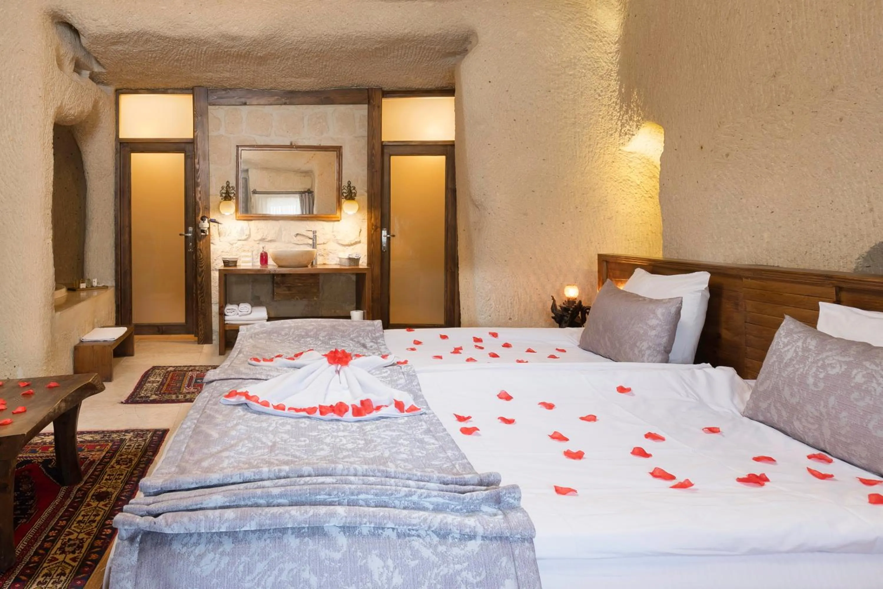 Bed in Doors Of Cappadocia Special Cave Hotel