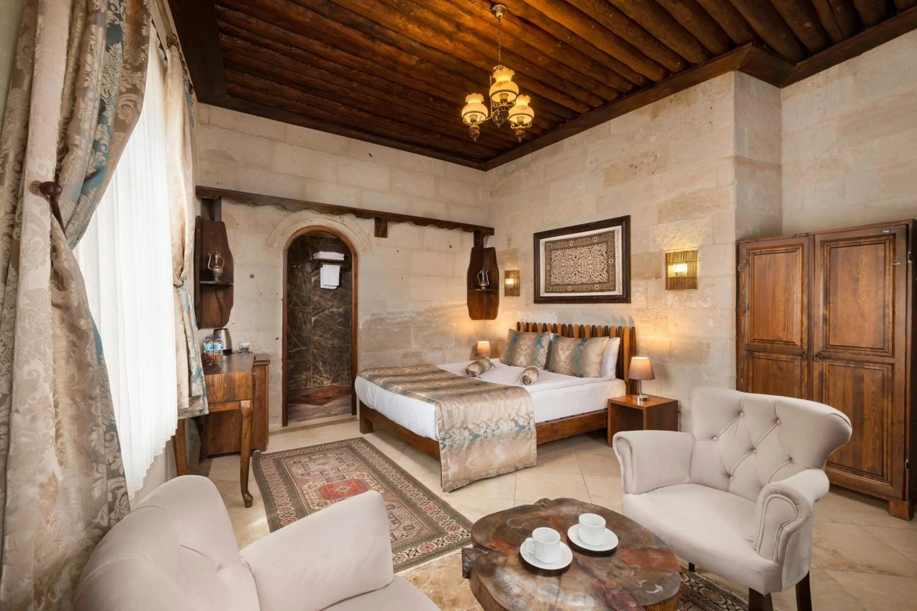 Coffee/tea facilities, Bed in Doors Of Cappadocia Special Cave Hotel