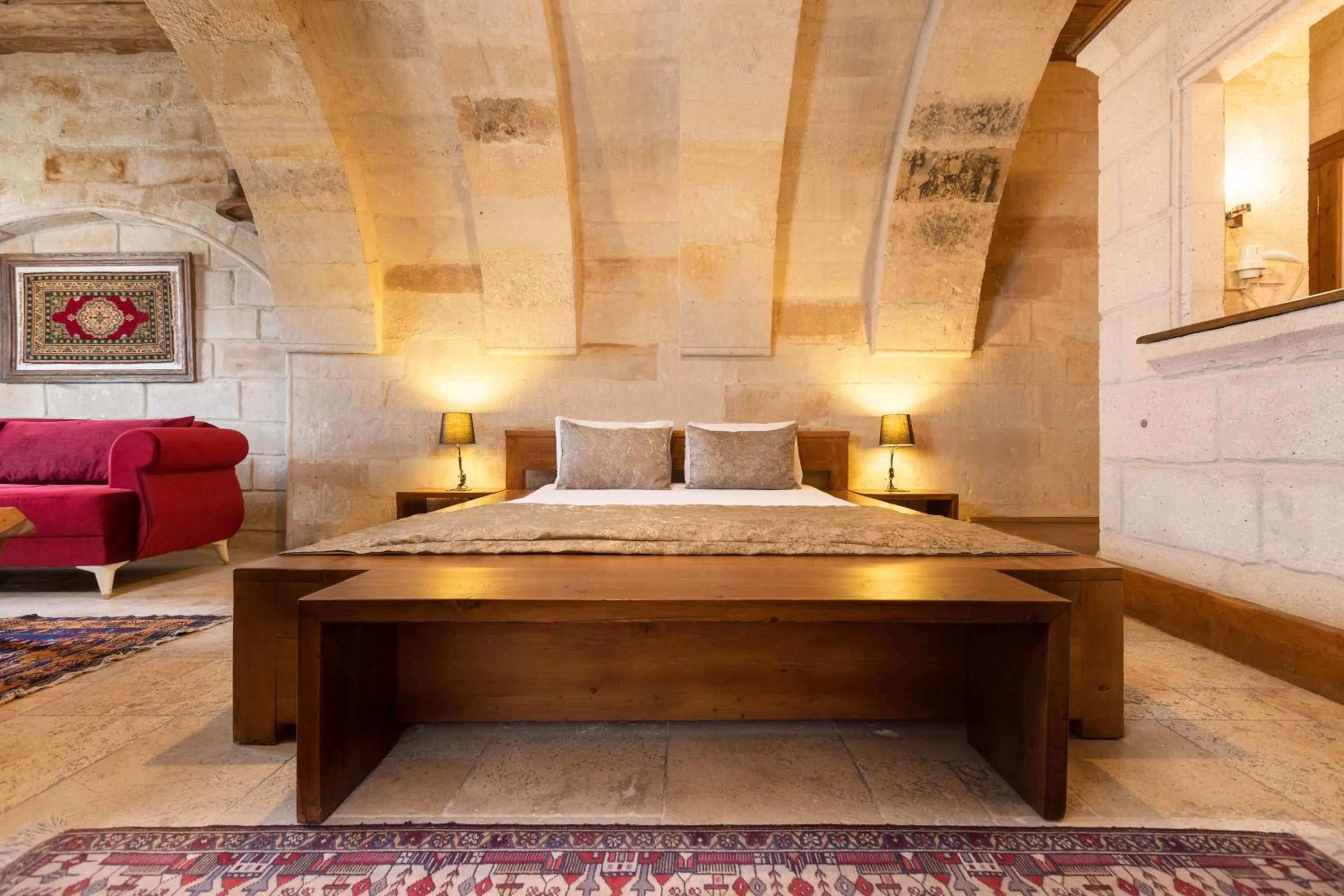 Bed in Doors Of Cappadocia Special Cave Hotel