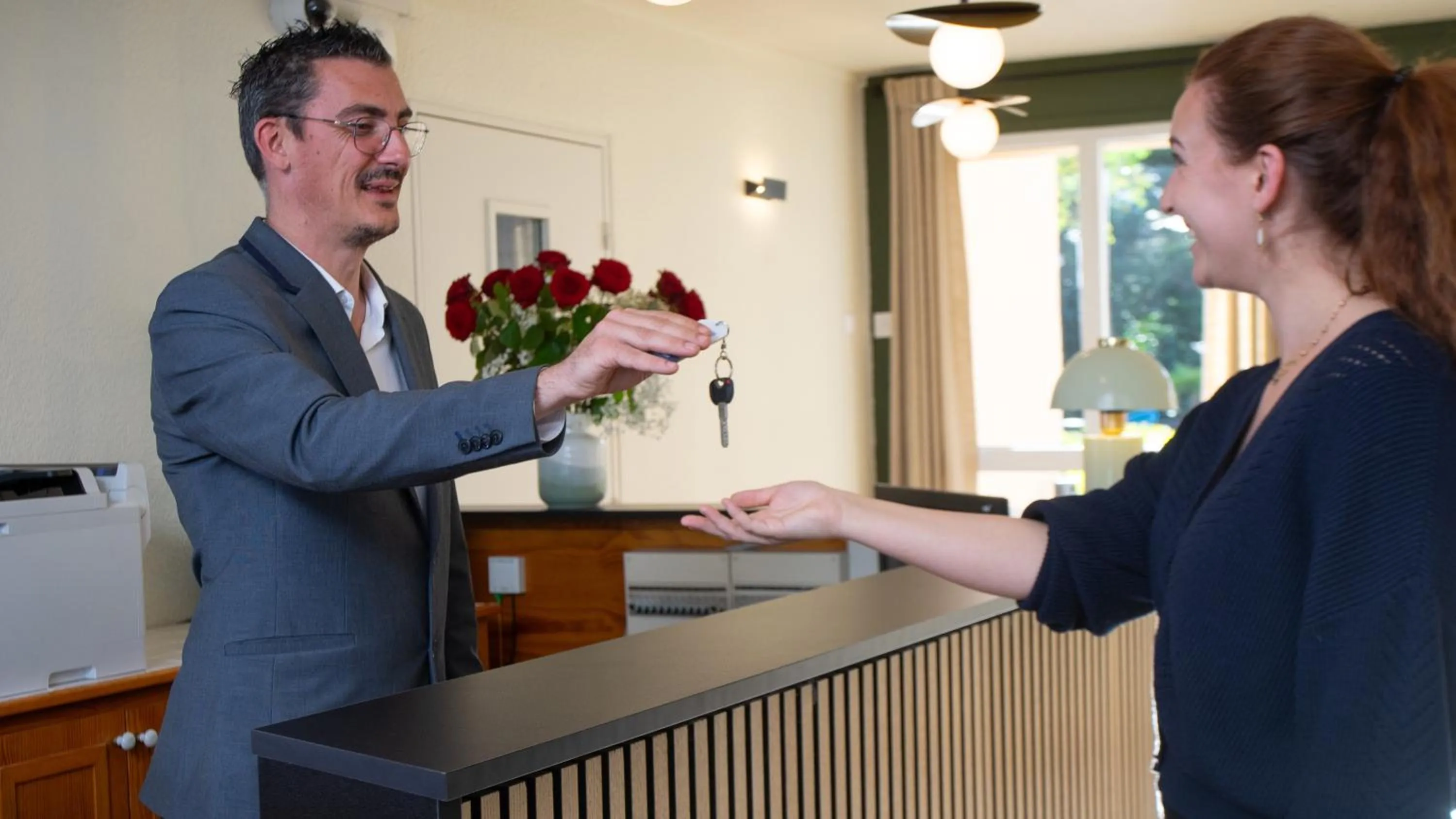 Lobby or reception in Hôtel Nell - Axelle - Maison Tassoni