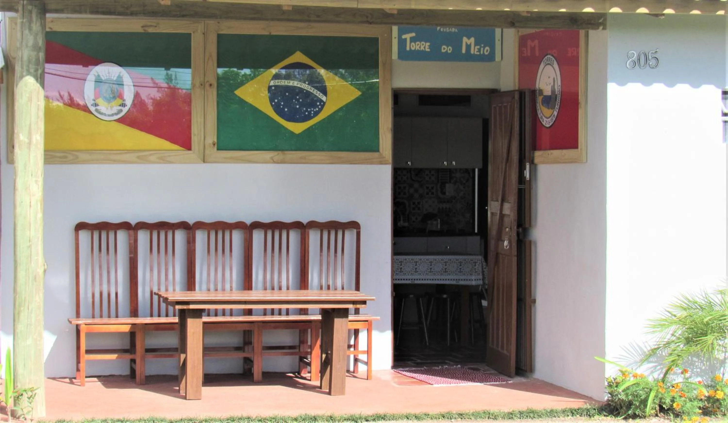 Balcony/Terrace in Pousada Torre do Meio