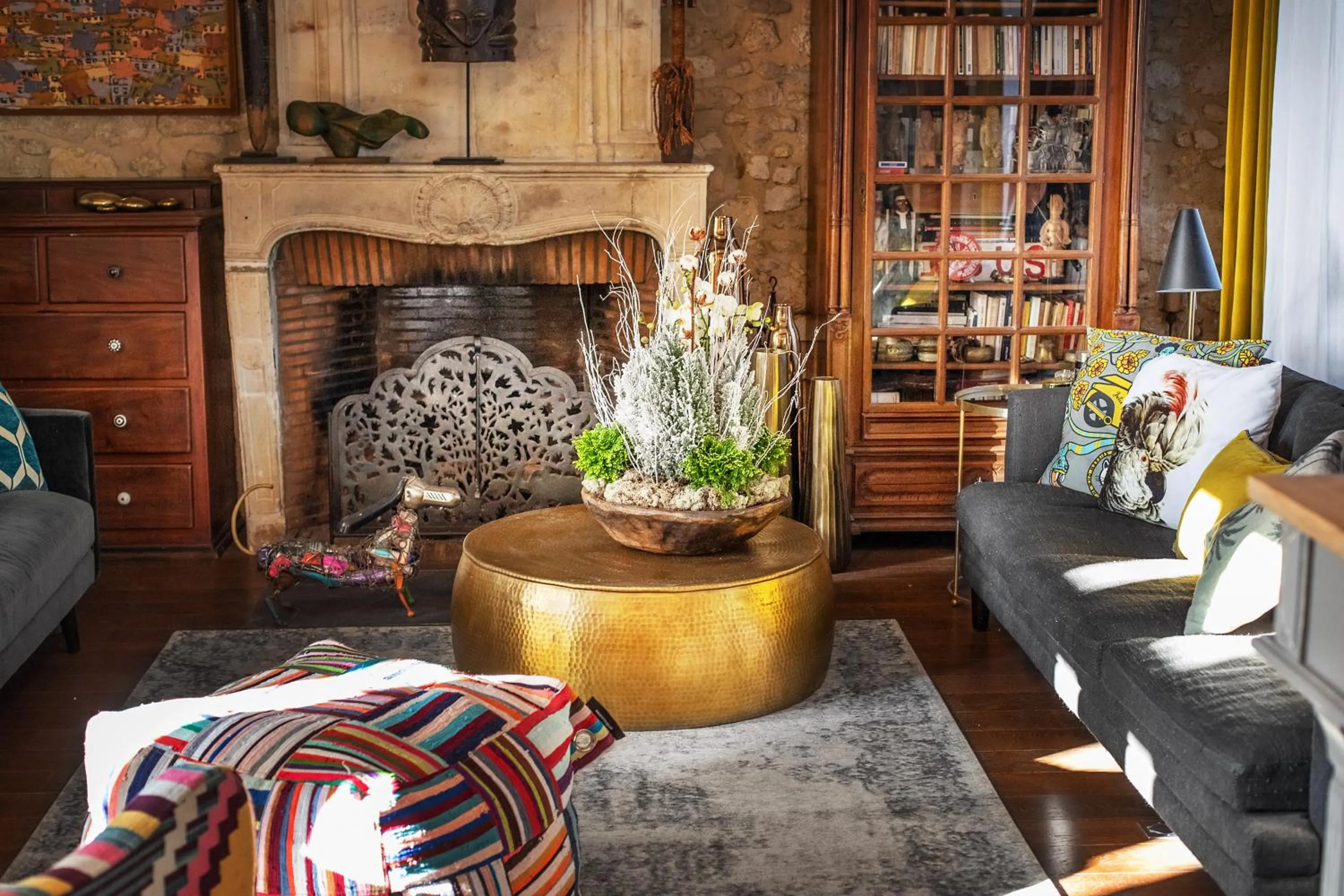 Living room in LA BELLÊME BLEUE