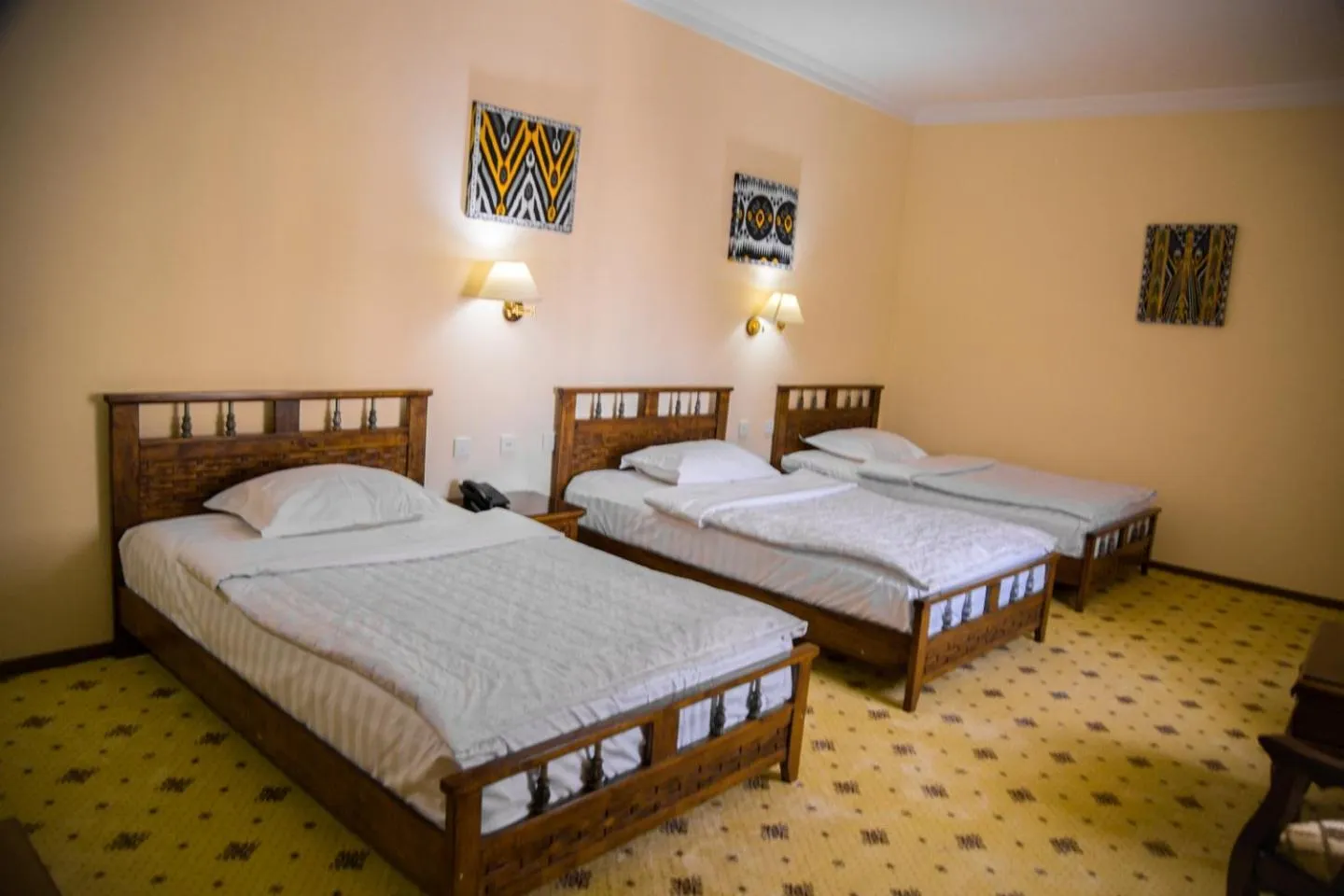 Bed in Hotel City Samarkand
