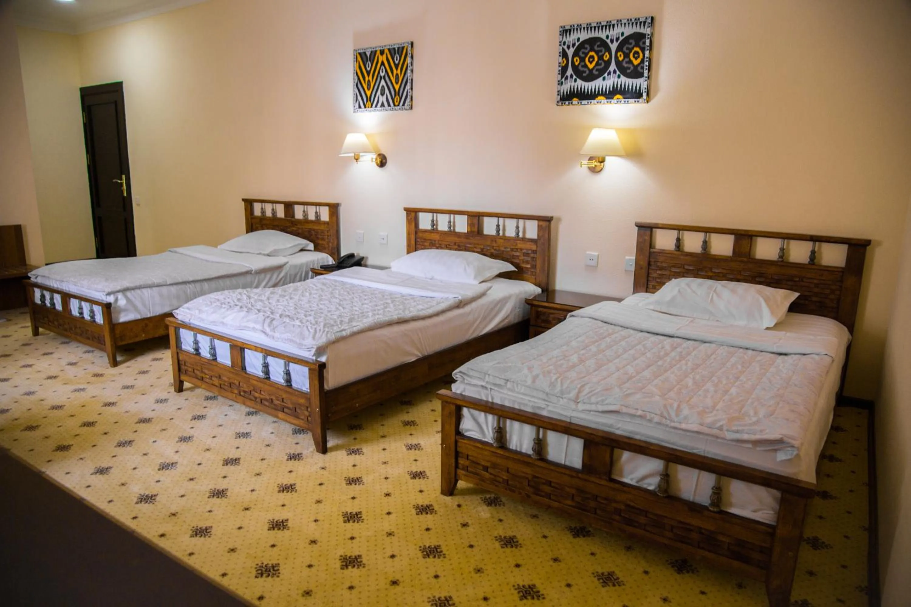 Bed in Hotel City Samarkand