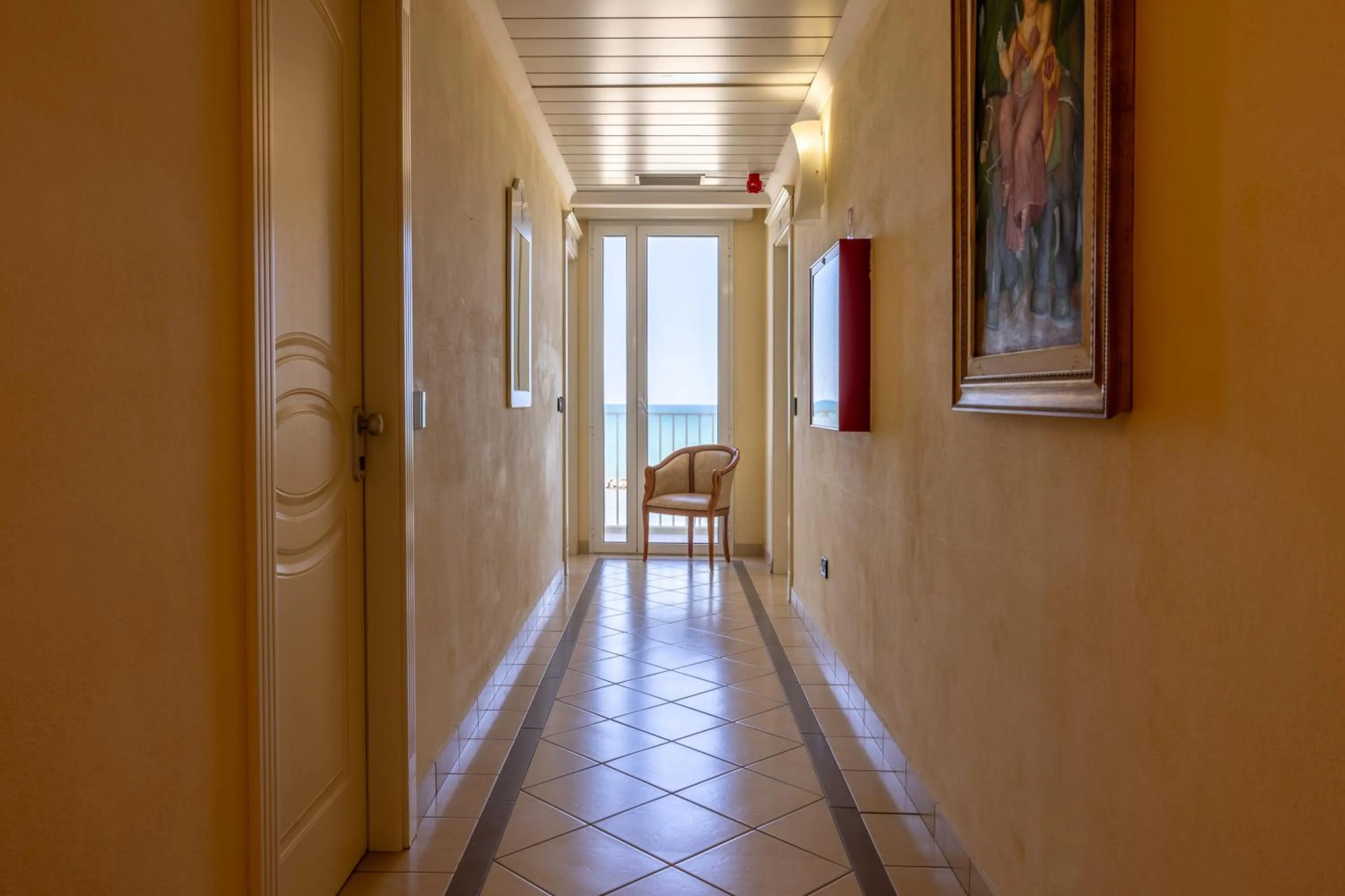 Decorative detail in Hotel Baia