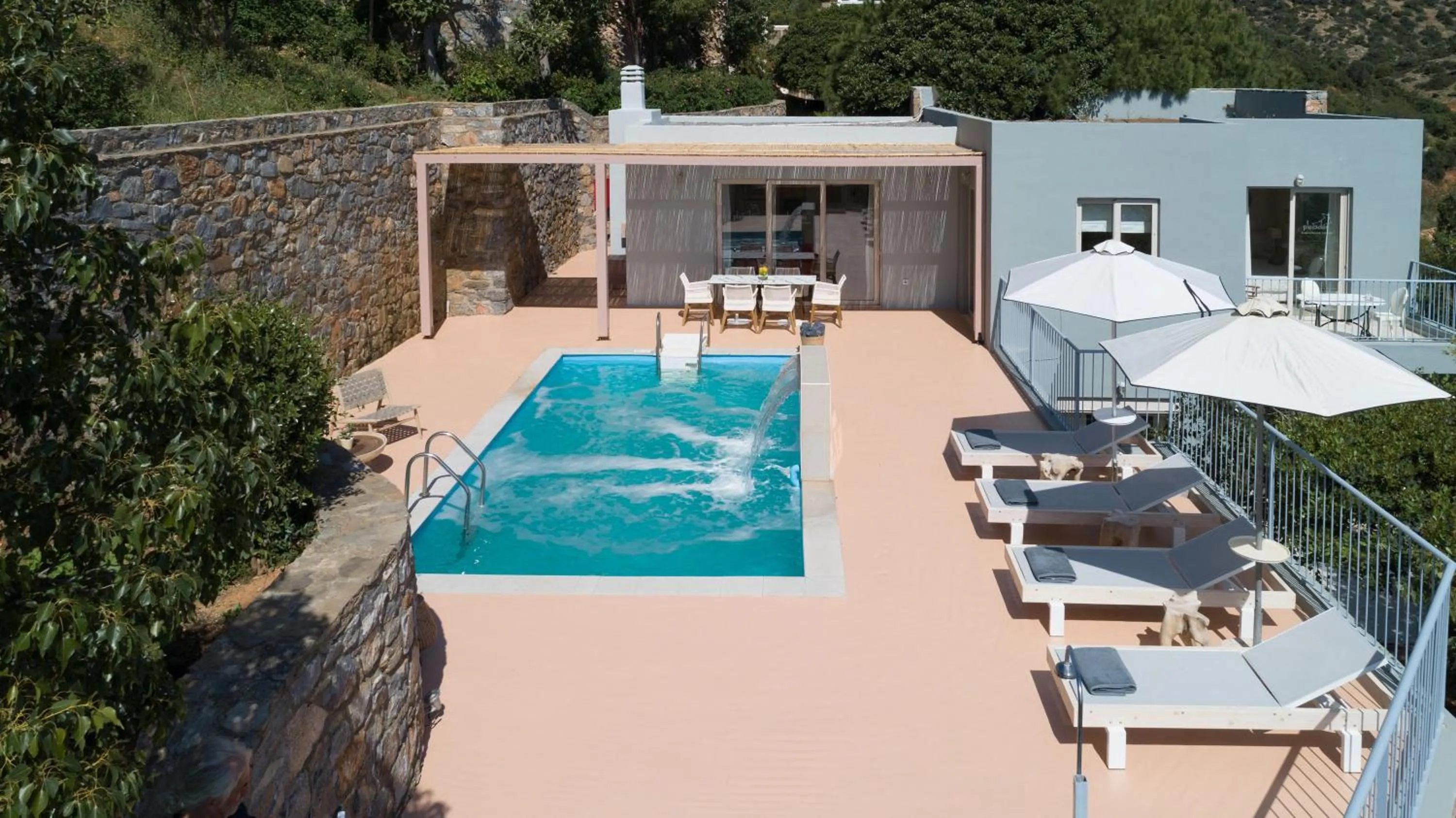 Patio in Pleiades Luxurious Villas