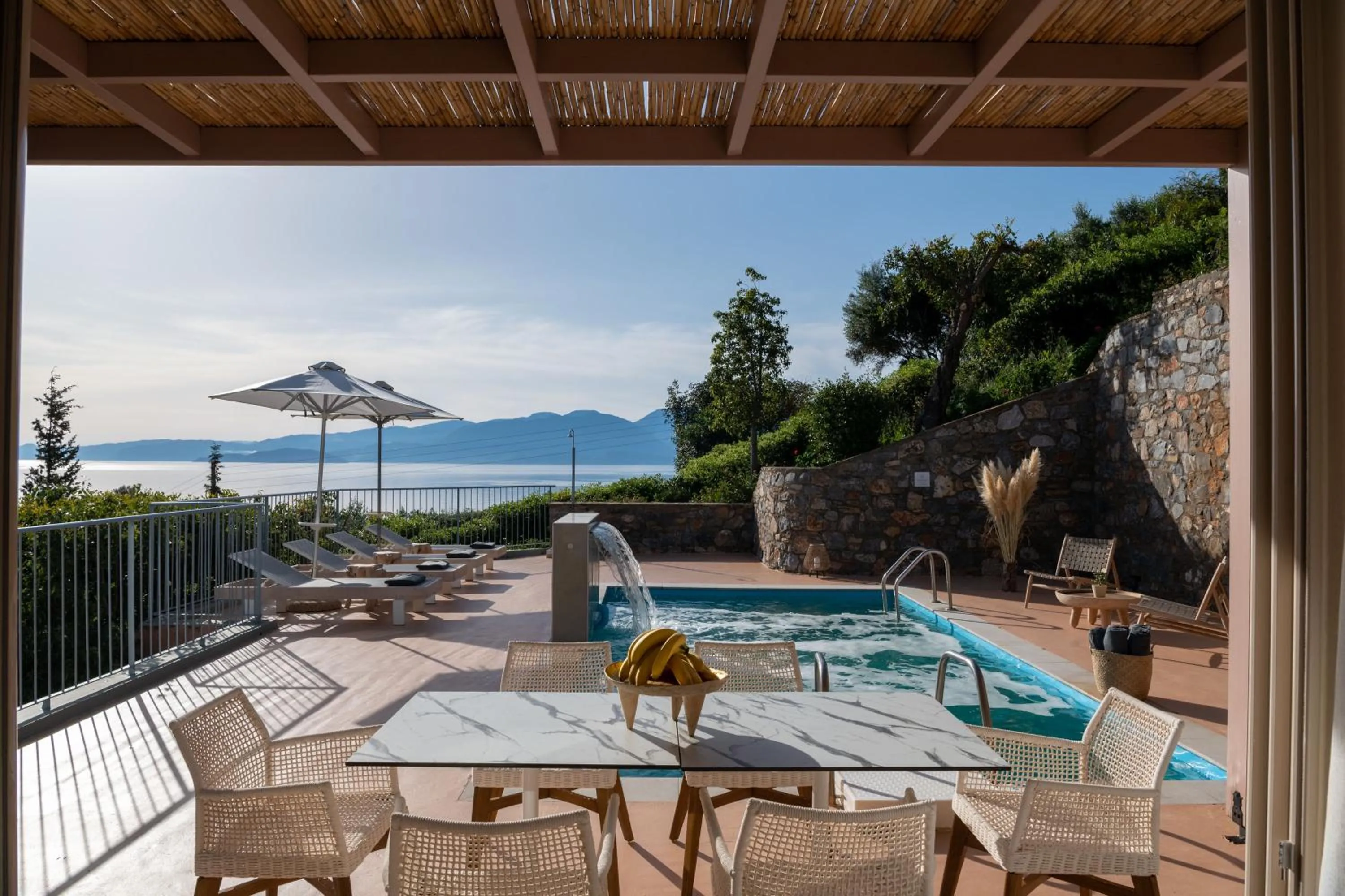 Patio in Pleiades Luxurious Villas