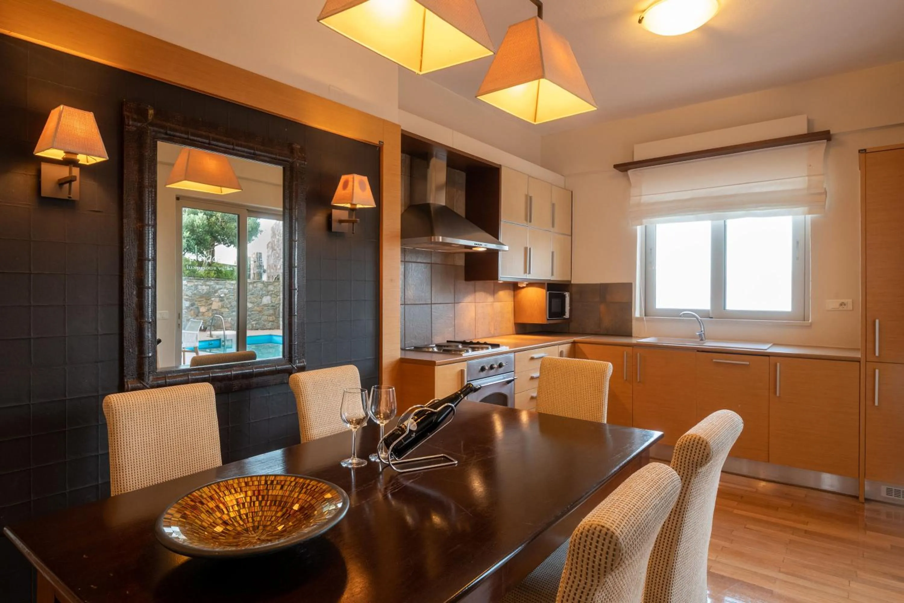 kitchen in Pleiades Luxurious Villas