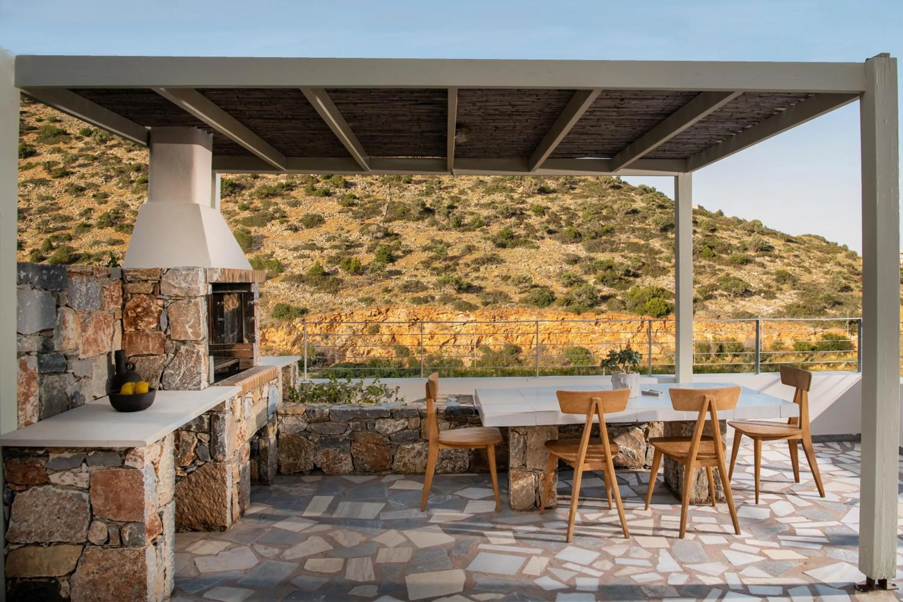 Patio in Pleiades Luxurious Villas