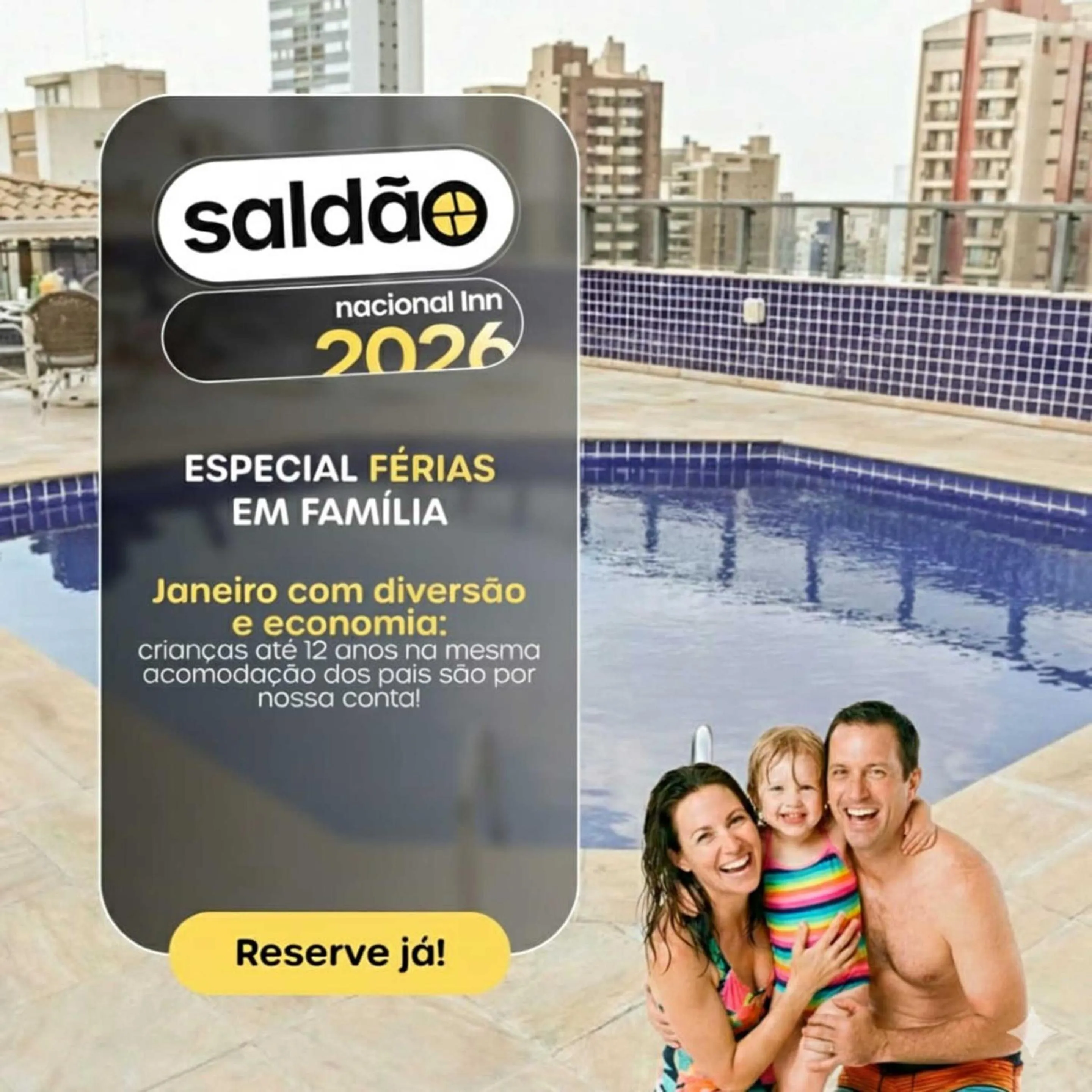 Swimming pool in Hotel Dan Inn Campinas Cambuí - Um Hotel Clássico em Campinas By Nacional Inn