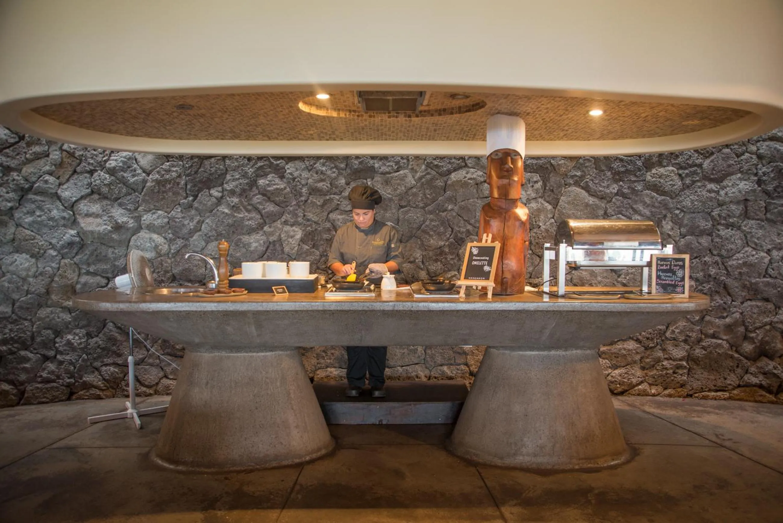 Buffet breakfast in Nayara Hangaroa