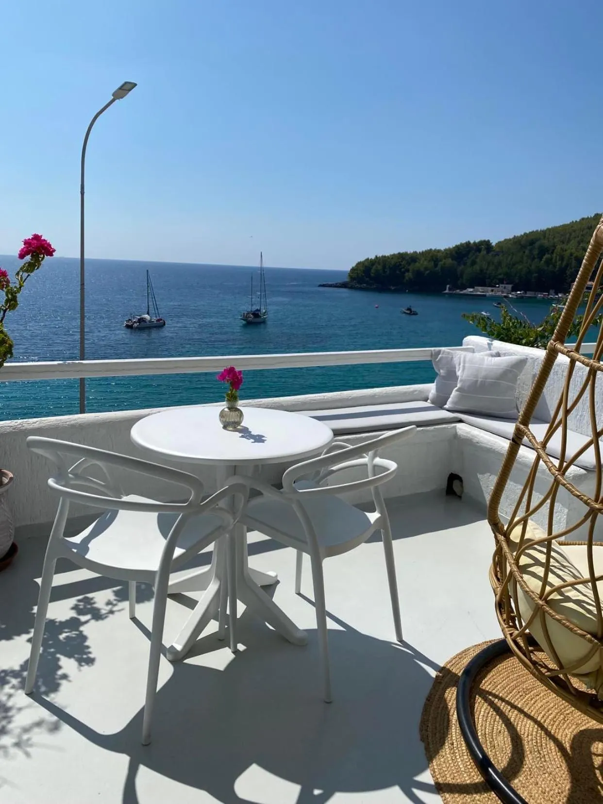 Balcony/Terrace in Geo & Art Boutique Hotel Himara