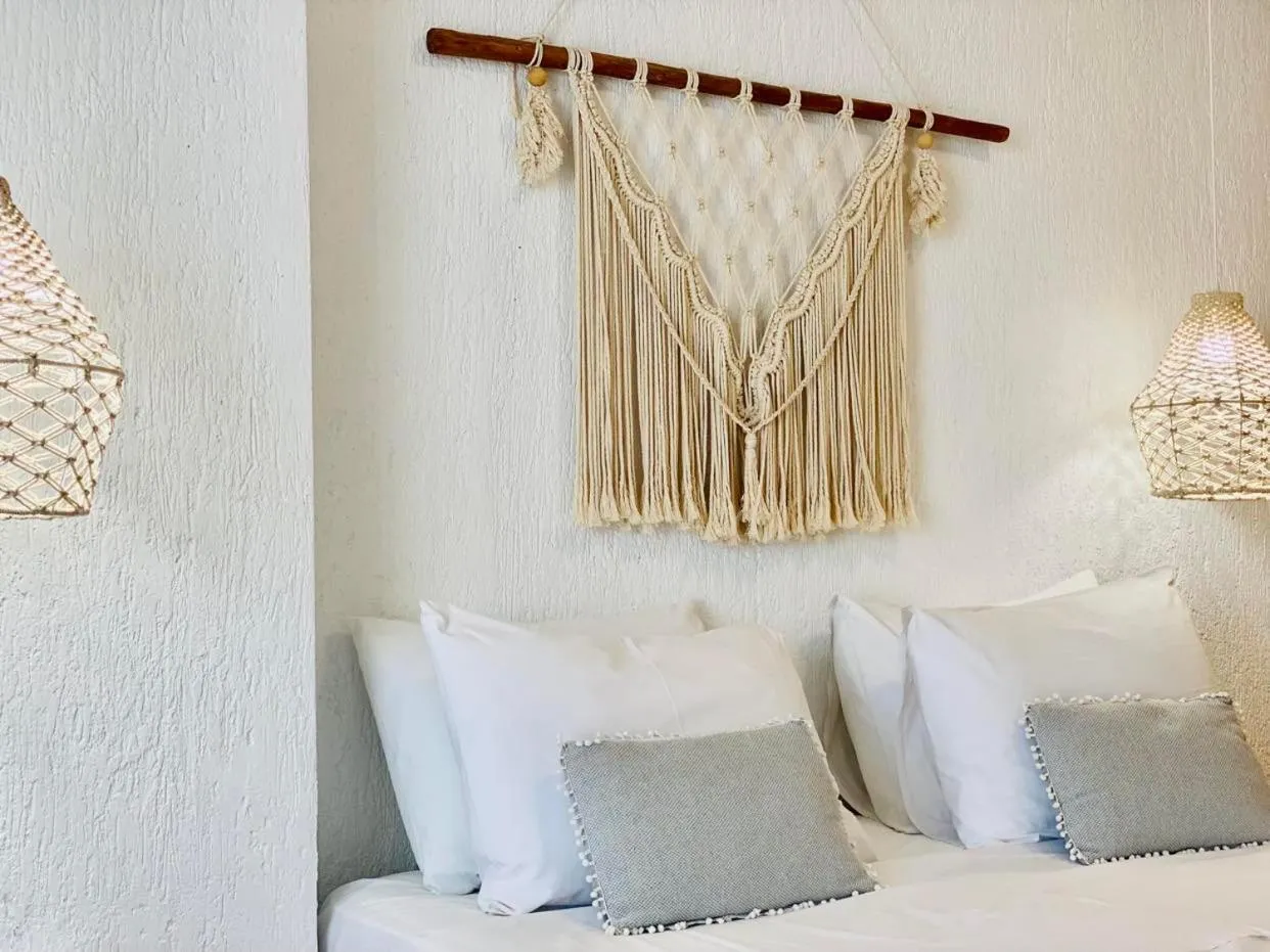 Bed in Geo & Art Boutique Hotel Himara
