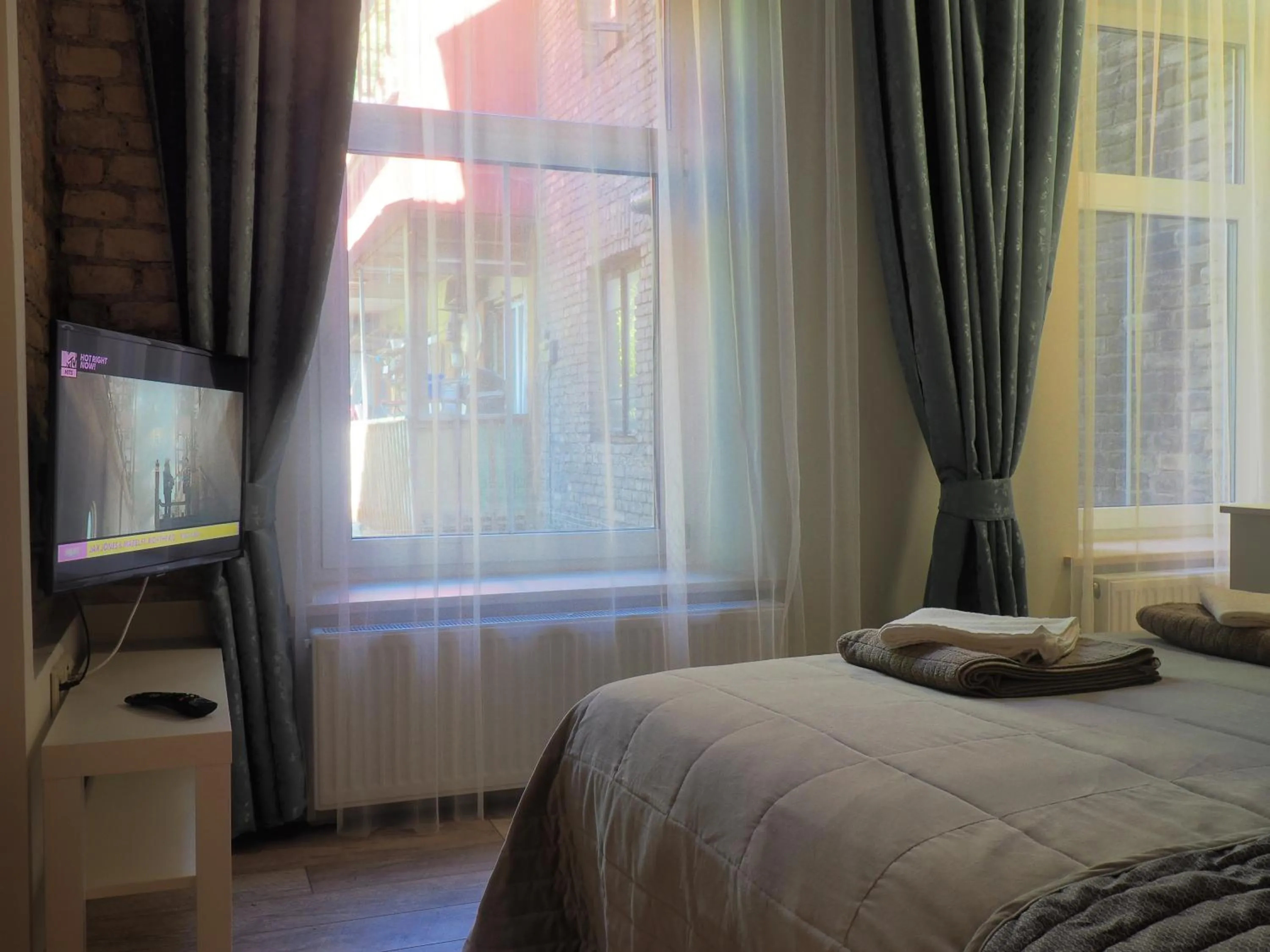 Bedroom, Bed in Emi apartment