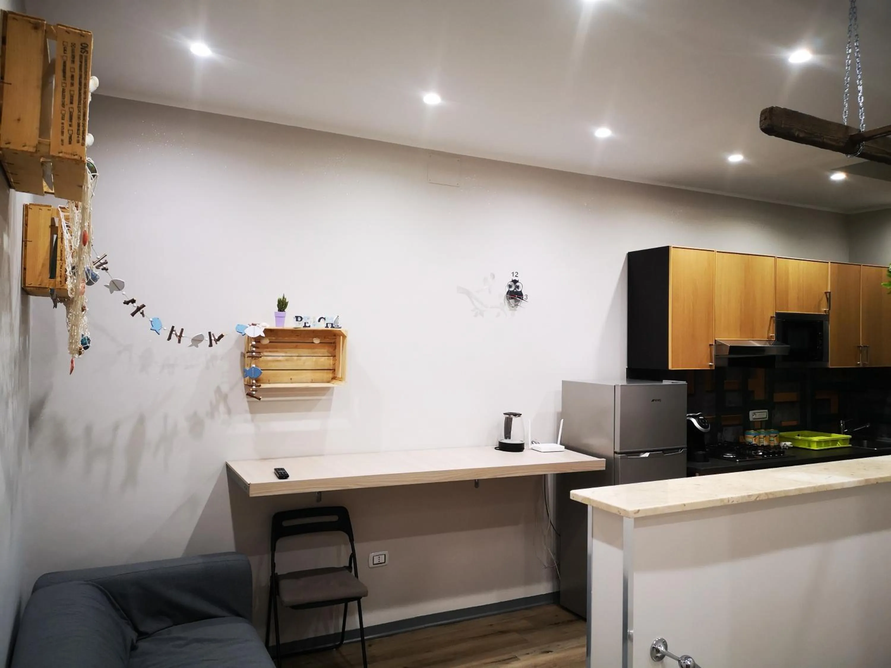 Kitchen or kitchenette in B&B Tonnarella Beach