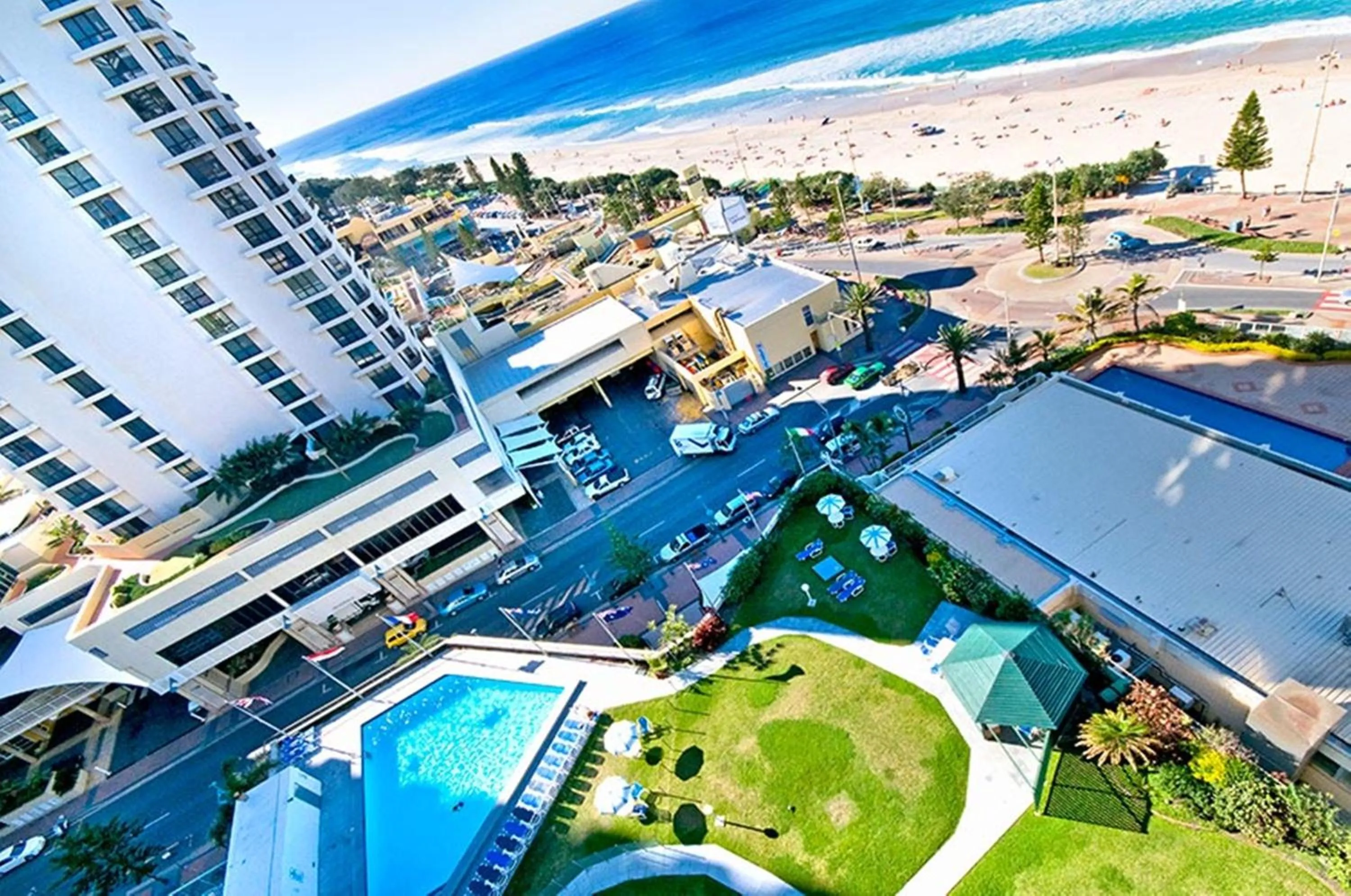 Bird's eye view in Surfers International Apartments