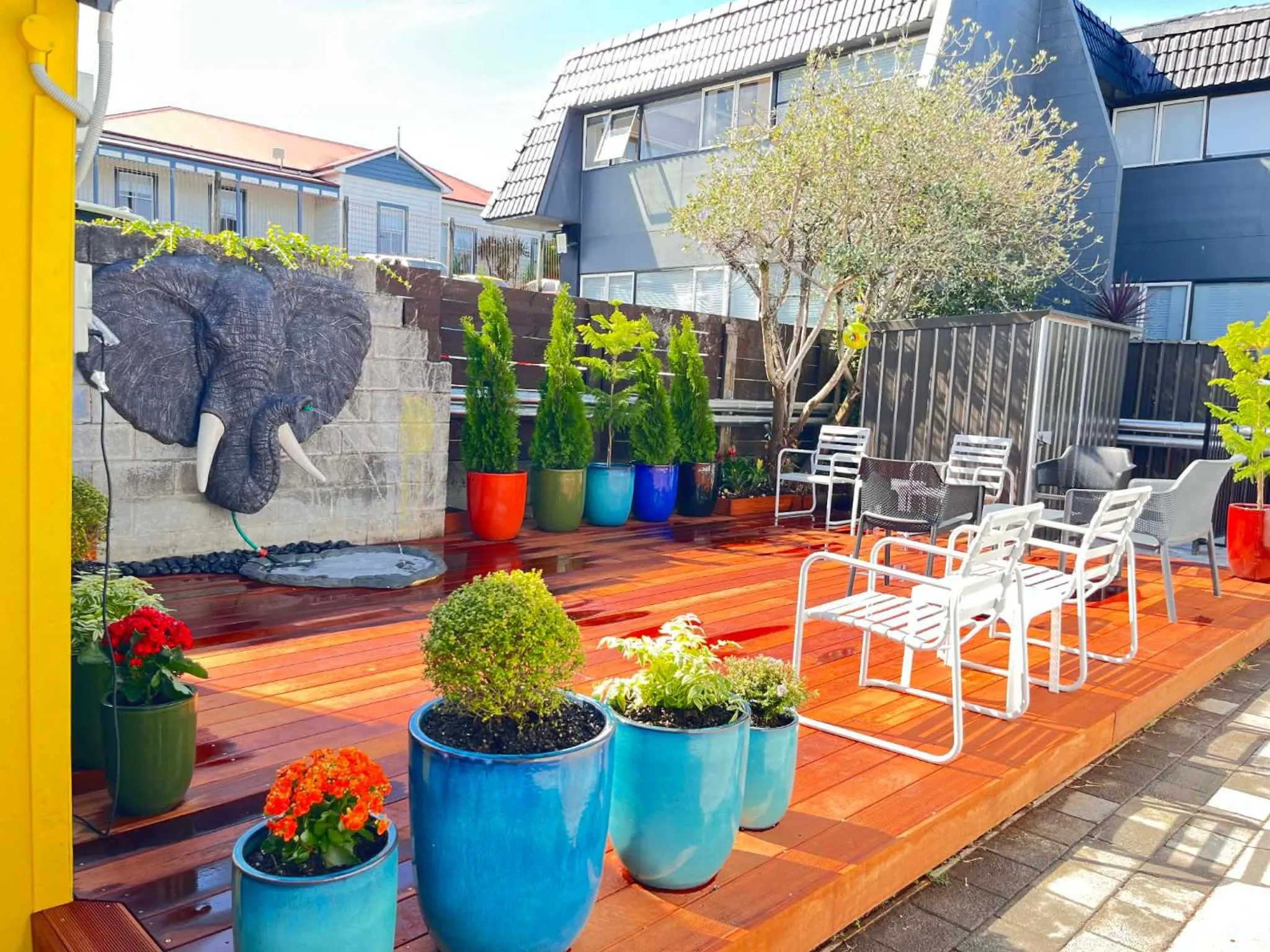 Garden in Kowhai Motel Rotorua