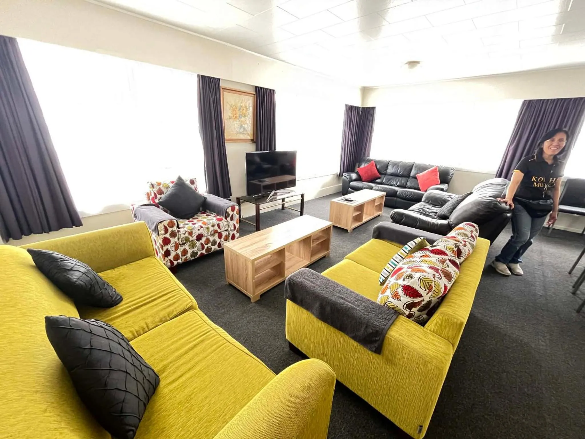 Living room in Kowhai Motel Rotorua