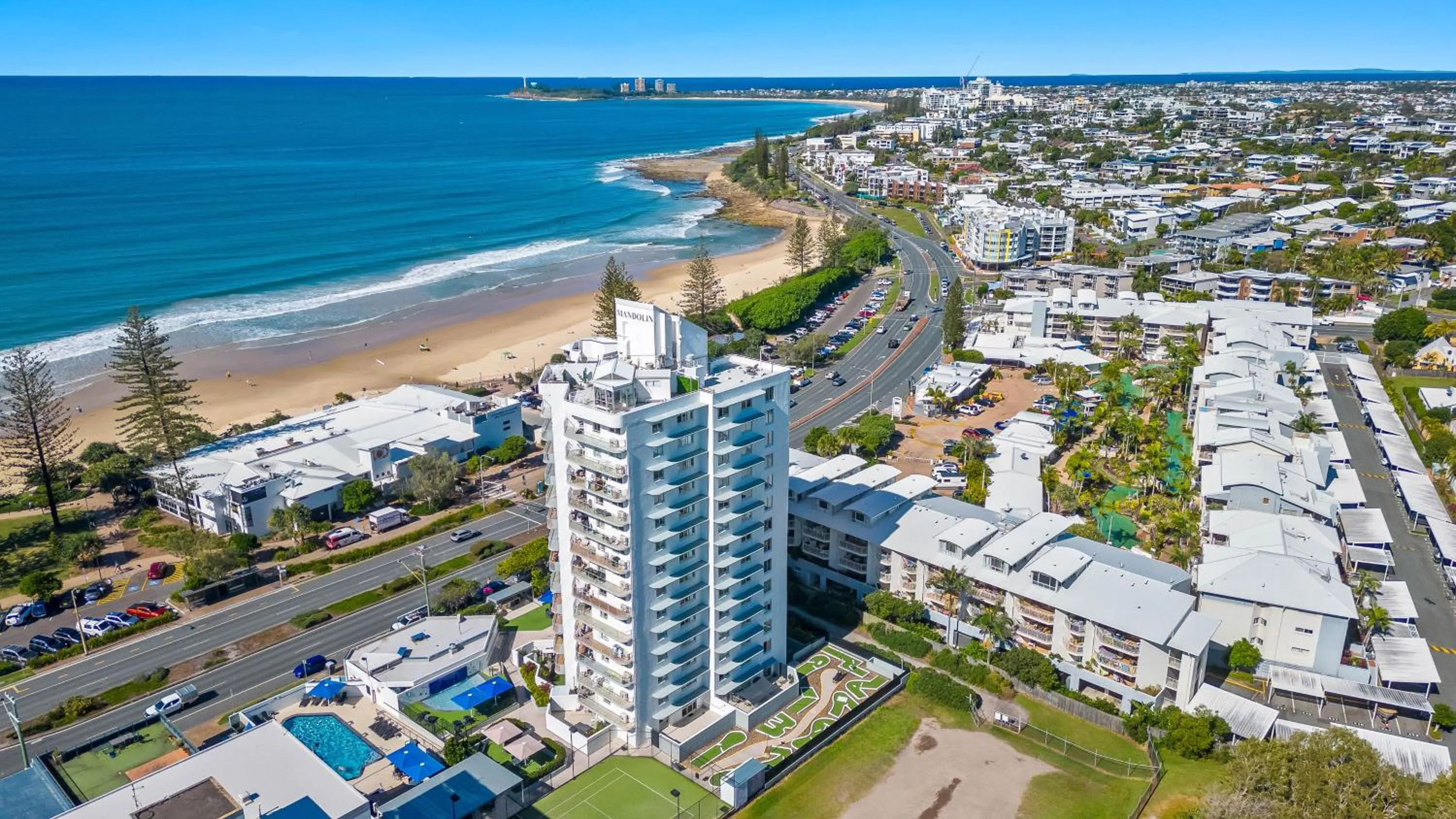 Property building in Mandolin Beachfront Resort