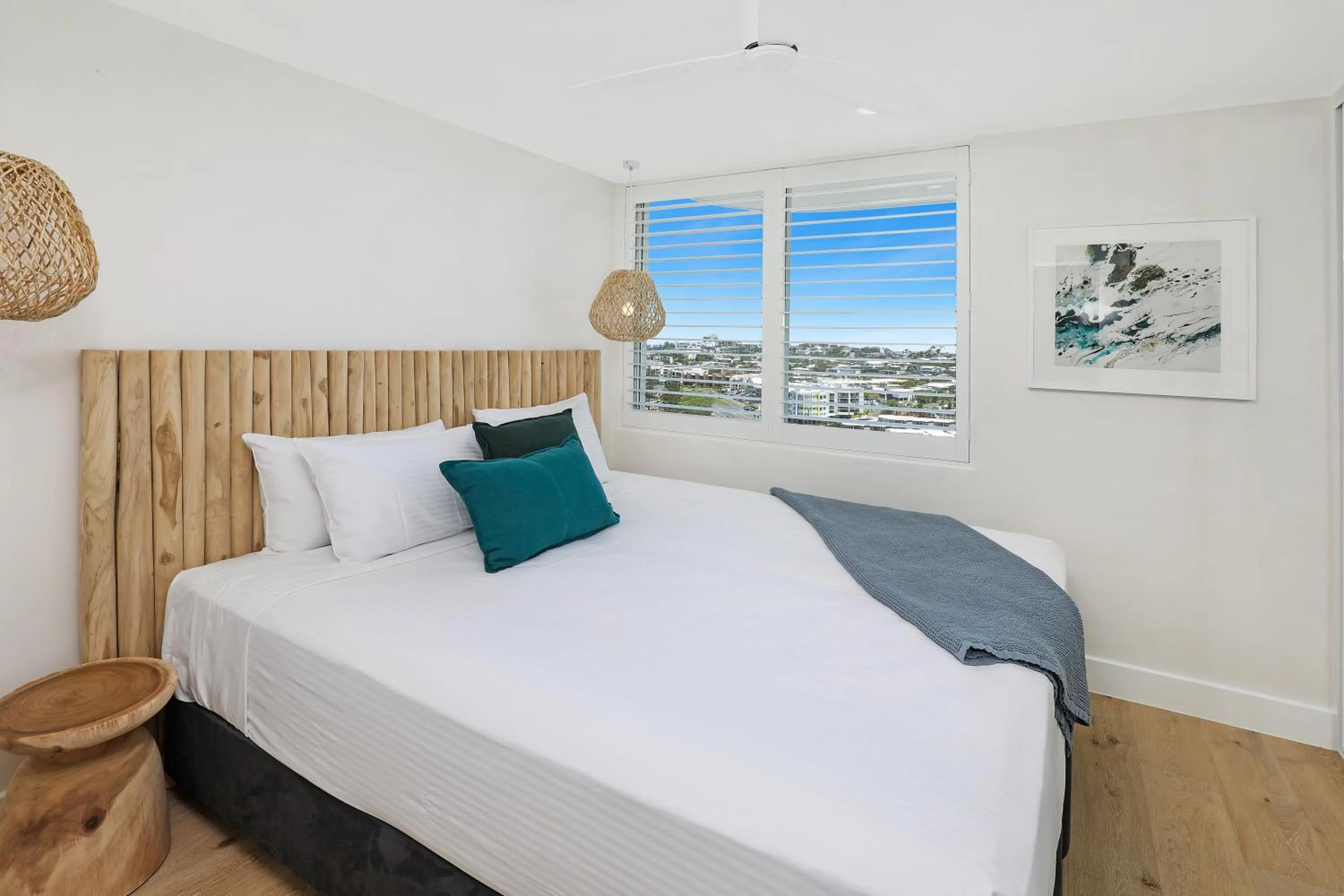 Bed in Mandolin Beachfront Resort