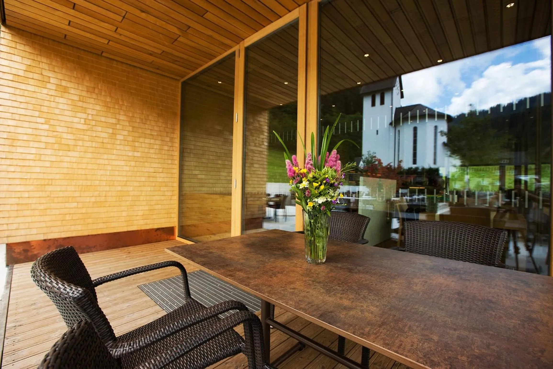 Balcony/Terrace in Hotel Alpenrose Ebnit