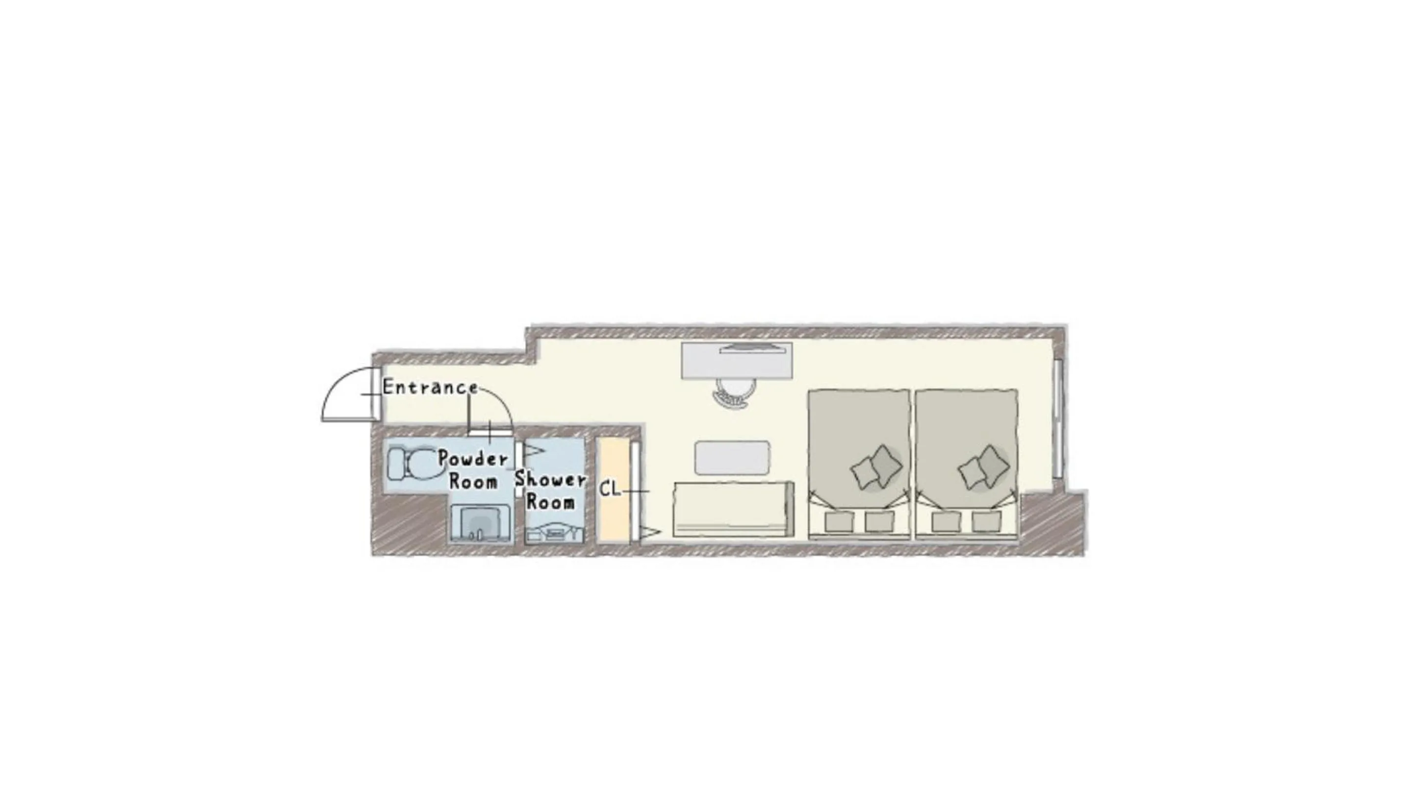 Floor plan in Hauza Kyoto Gojo Karasuma