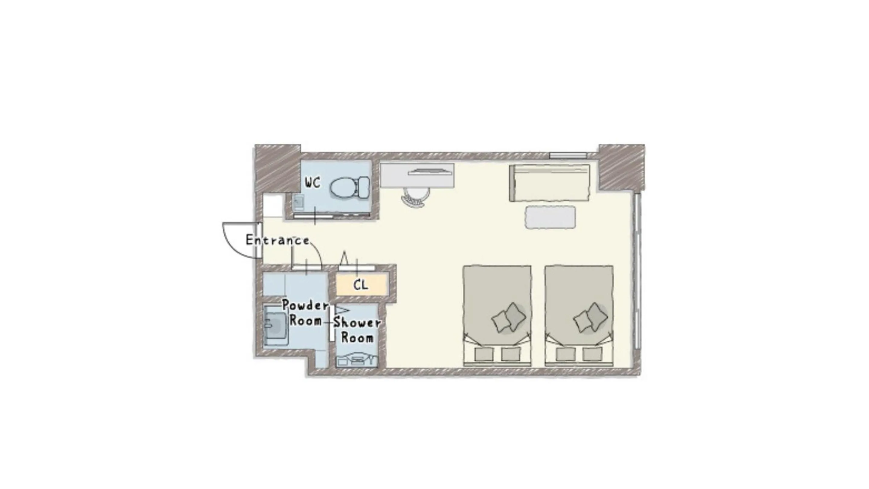 Floor plan in Hauza Kyoto Gojo Karasuma