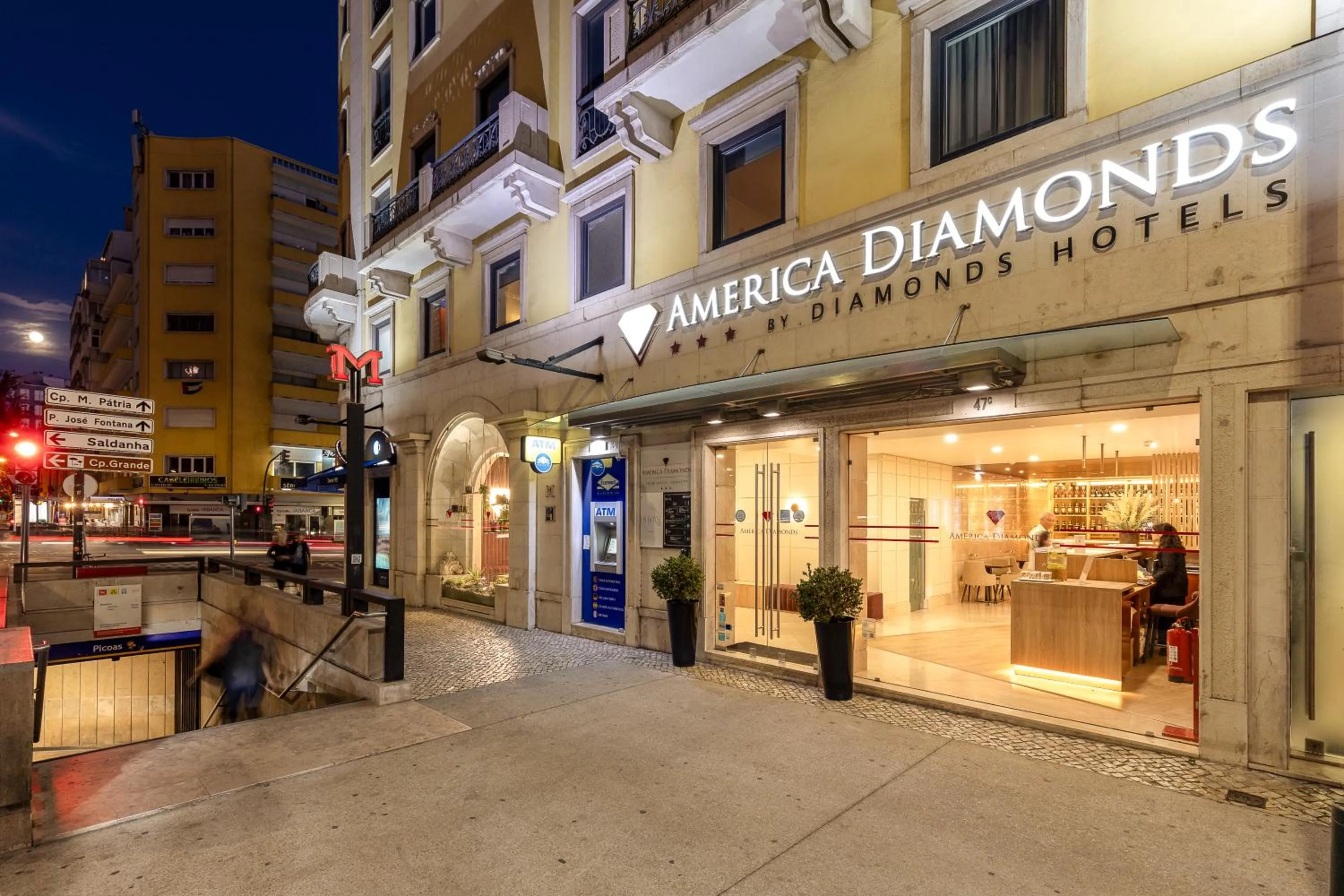 Facade/entrance in America Diamonds Hotel