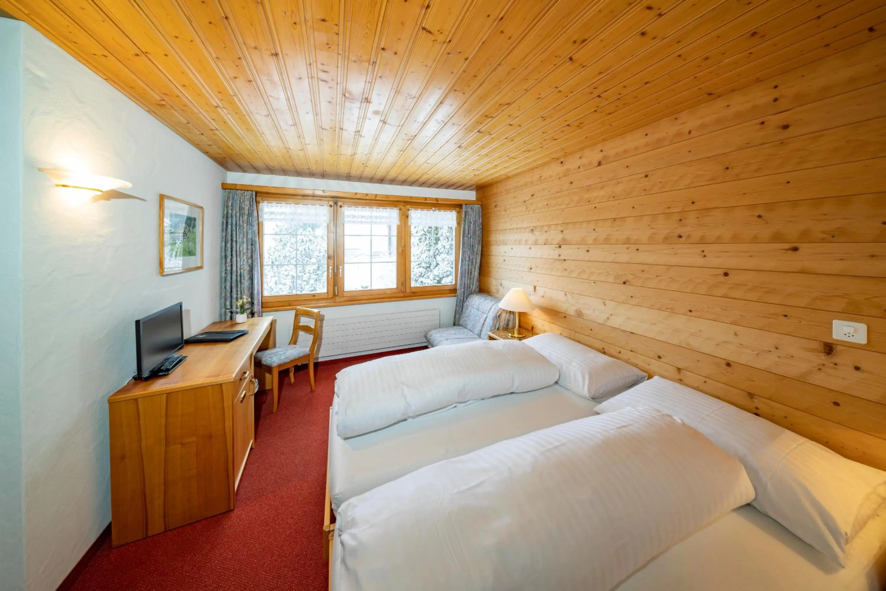 Bed in Hotel und Restaurant Chäseren