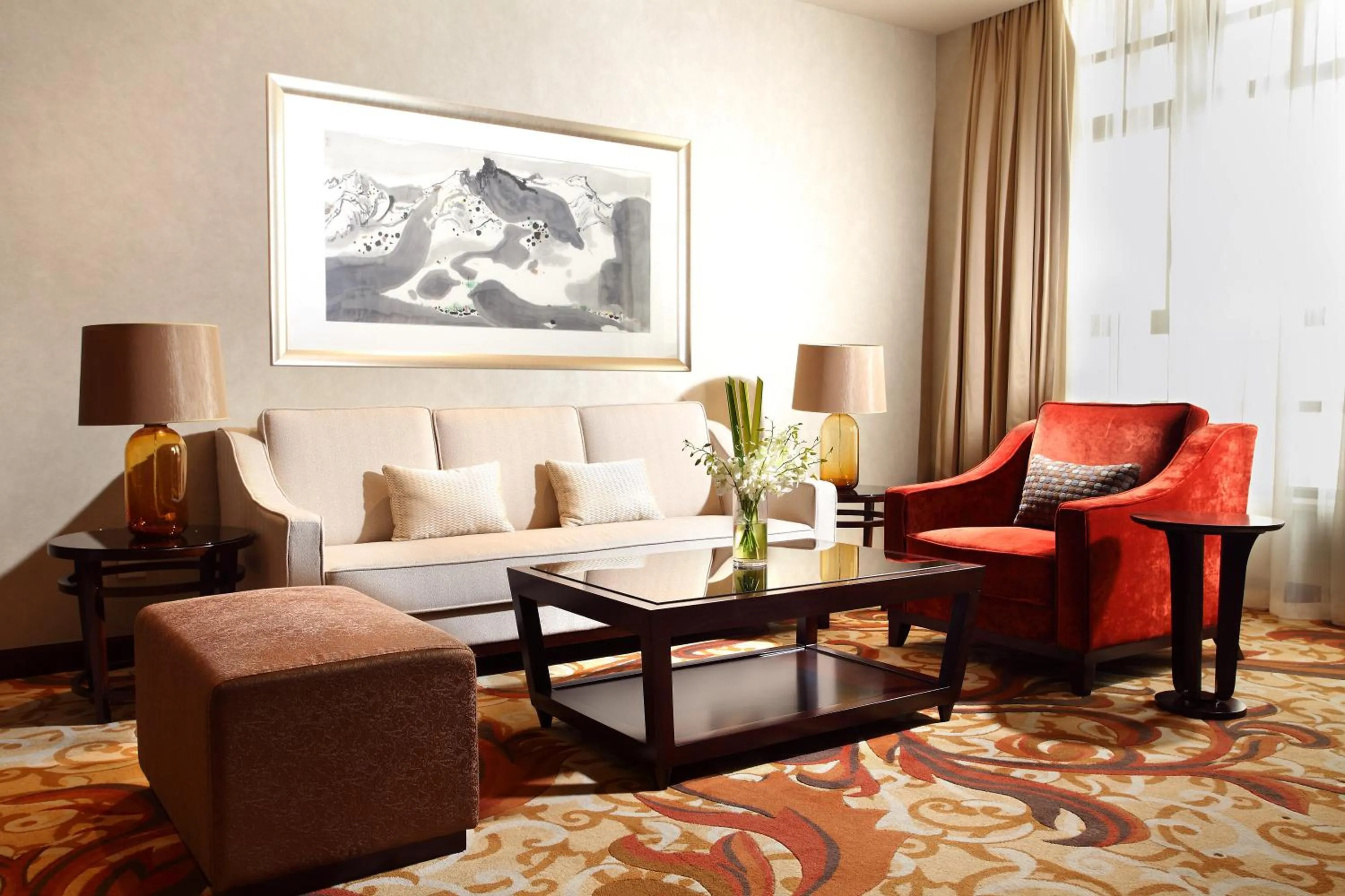 Living room in Sheraton Jiangyin Hotel