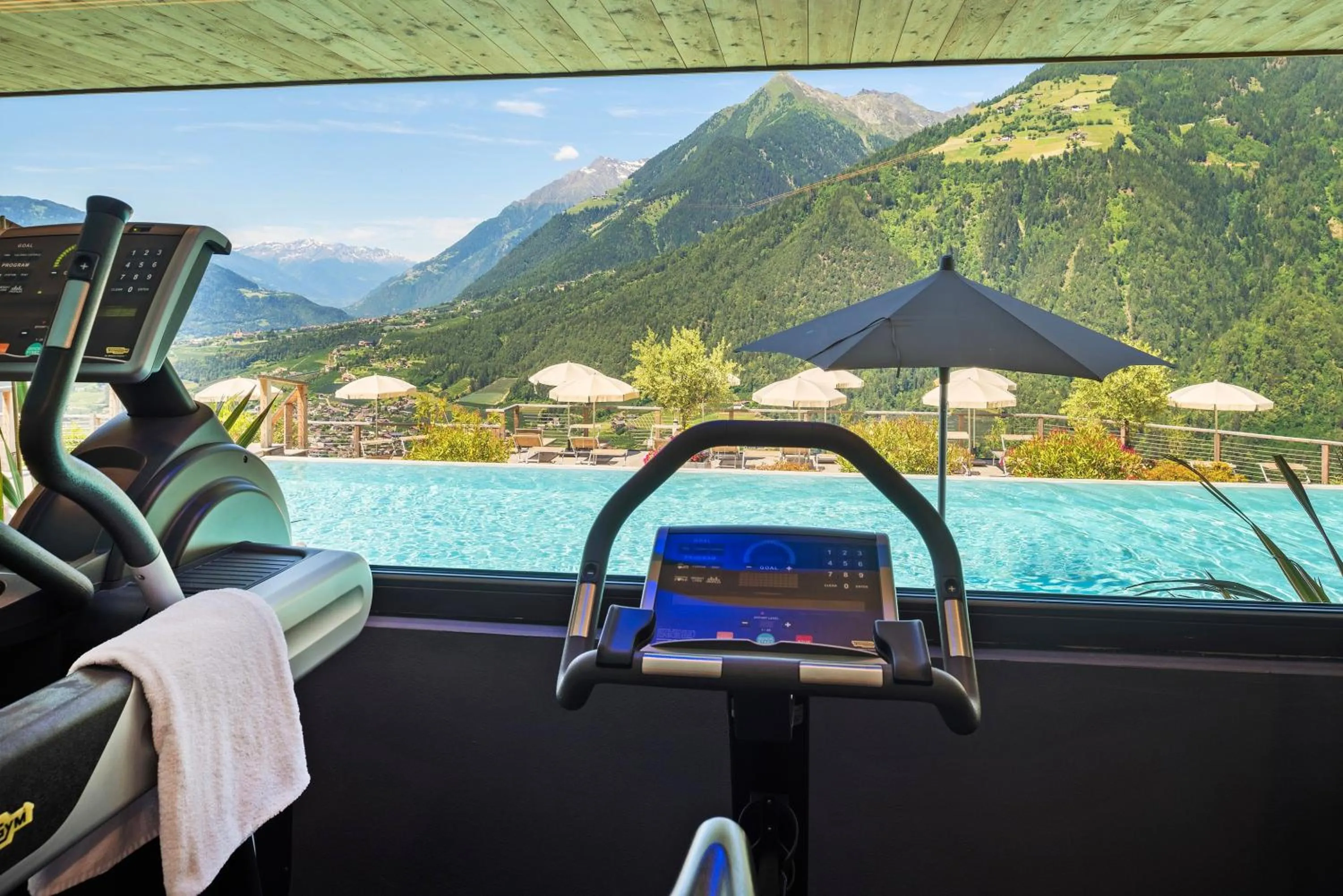 Pool view in Hotel Panorama