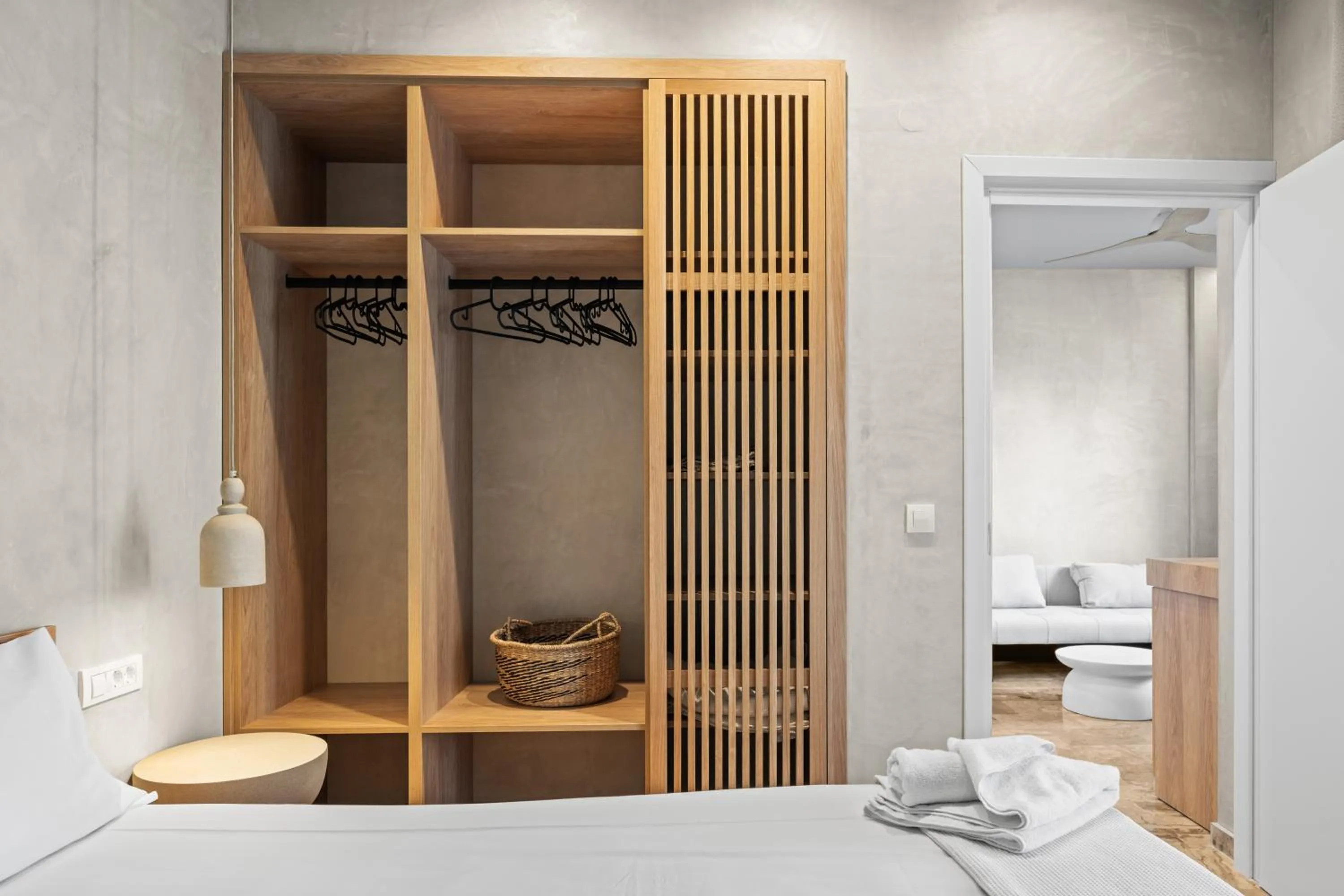 wardrobe in Nikos Apartments