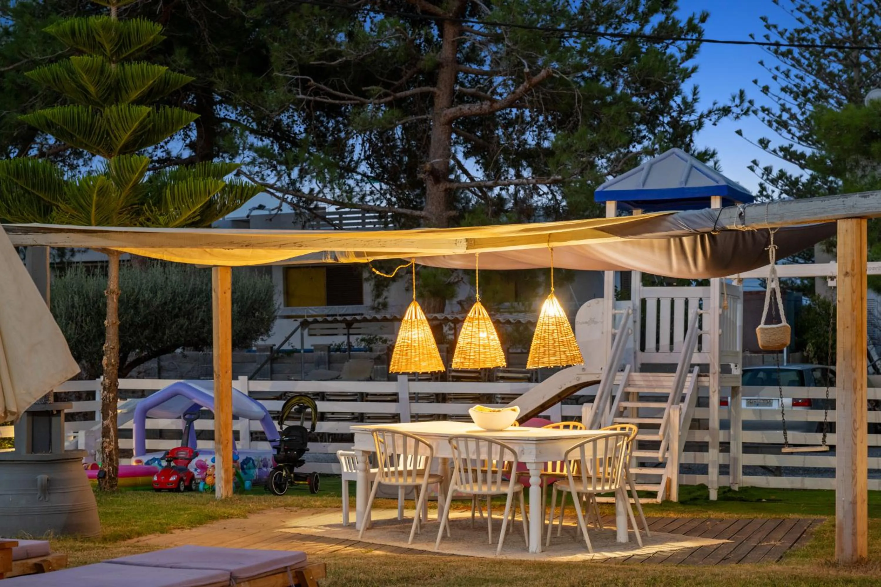 Patio in Nikos Apartments
