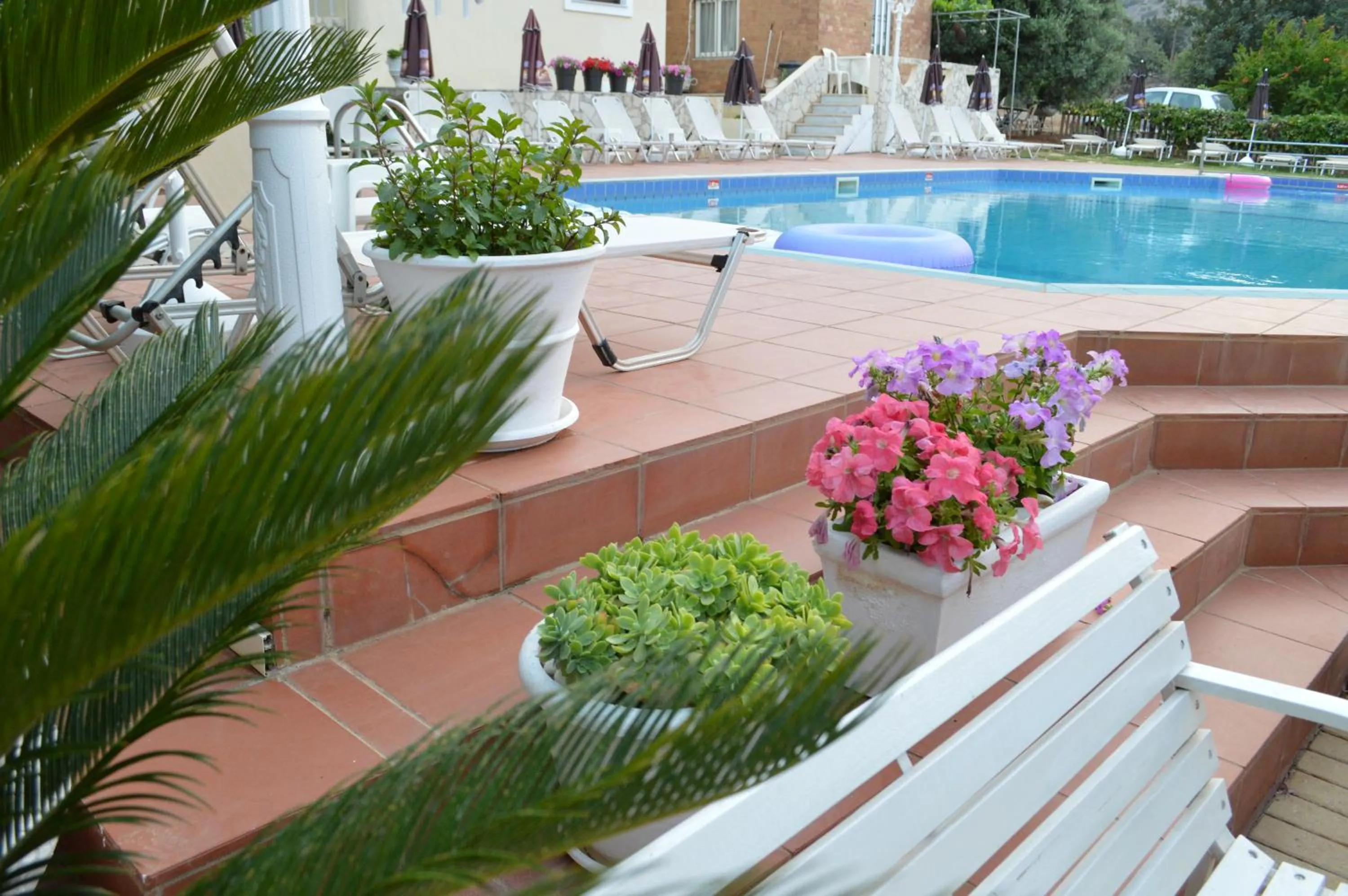 Decorative detail in Nikos Apartments