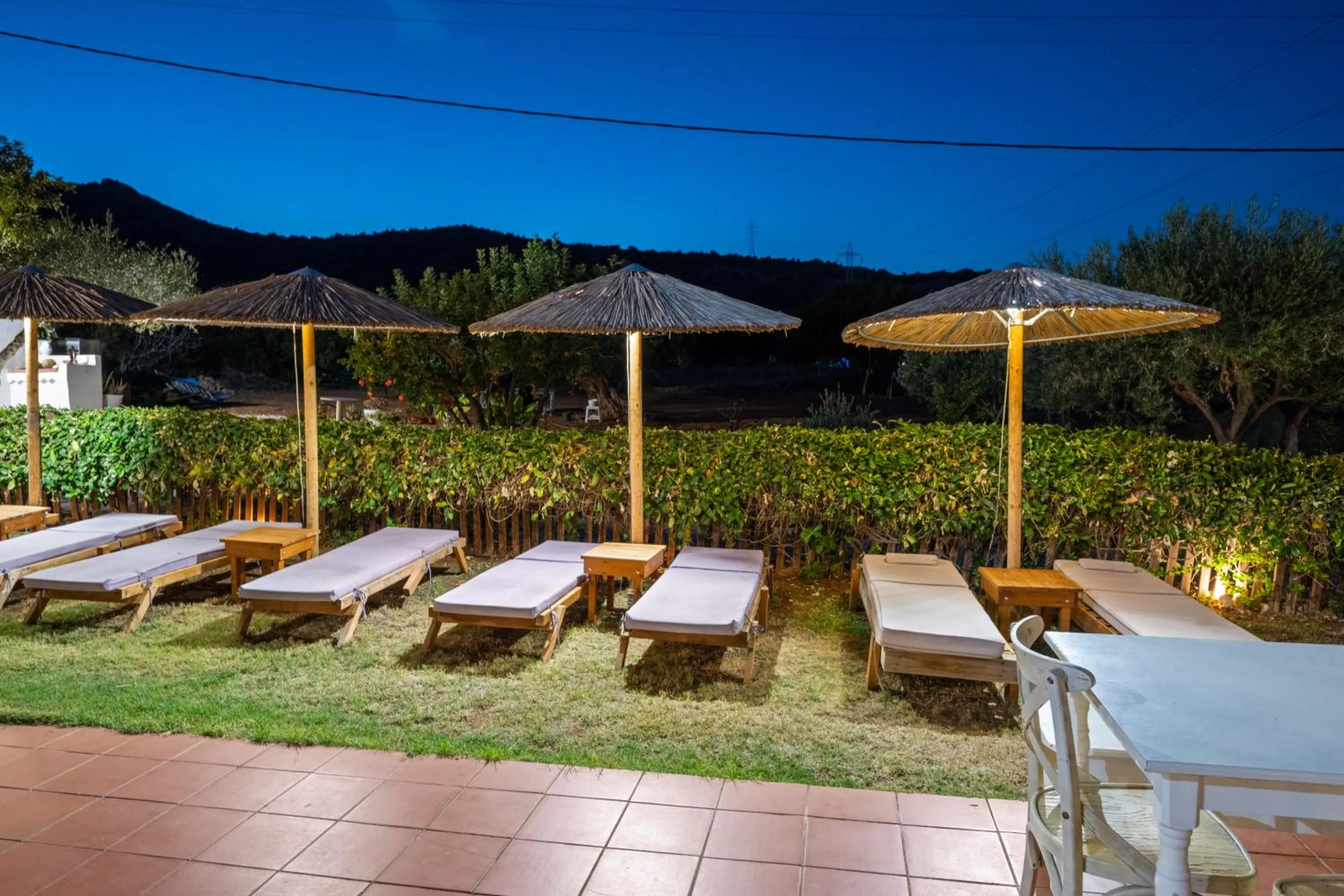 sunbed in Nikos Apartments