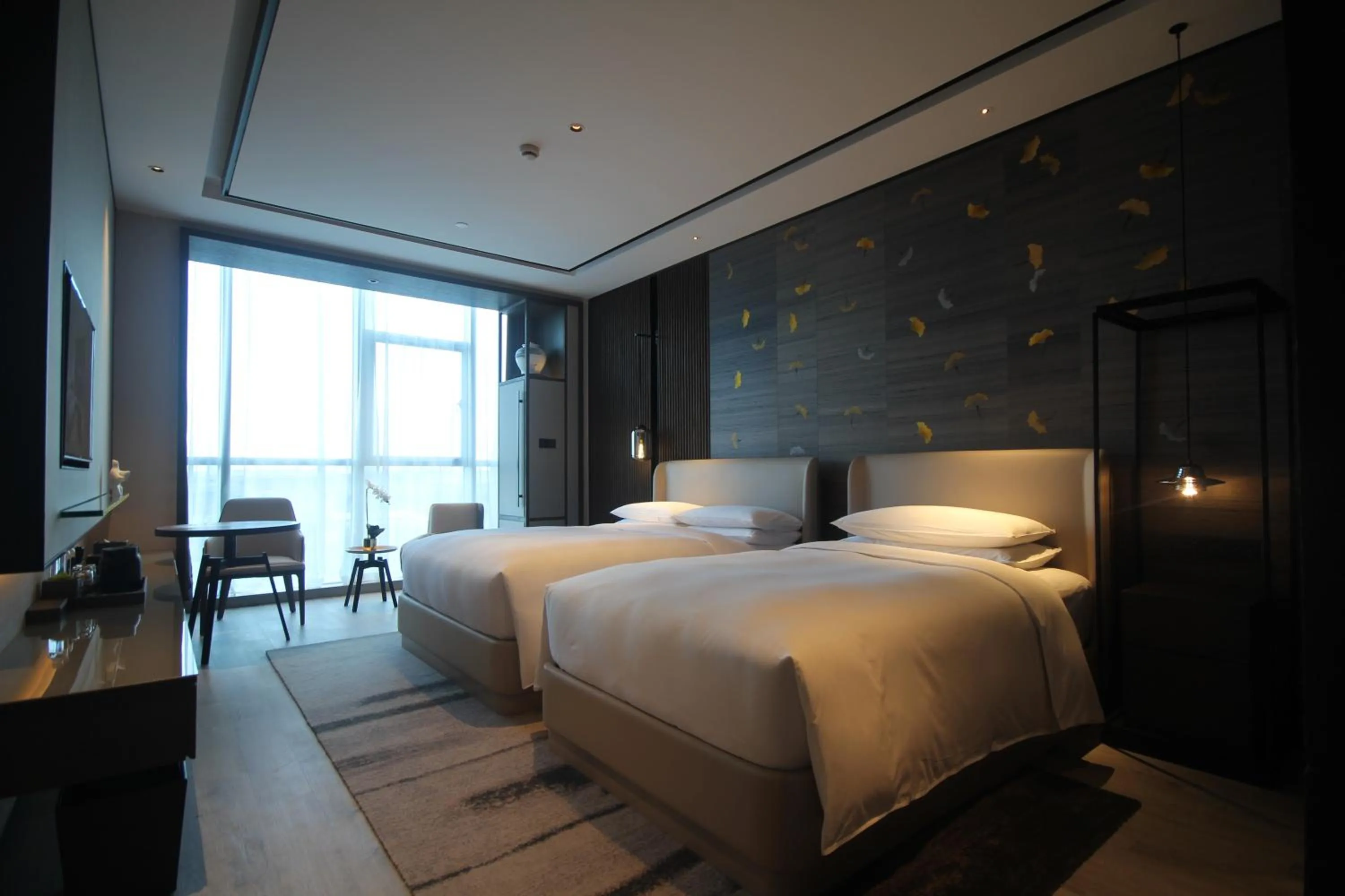 Superior Twin Room with Garden View in Yunhe Yebo Hotel (Shanghai International Tourism Resort Pudong Airport)