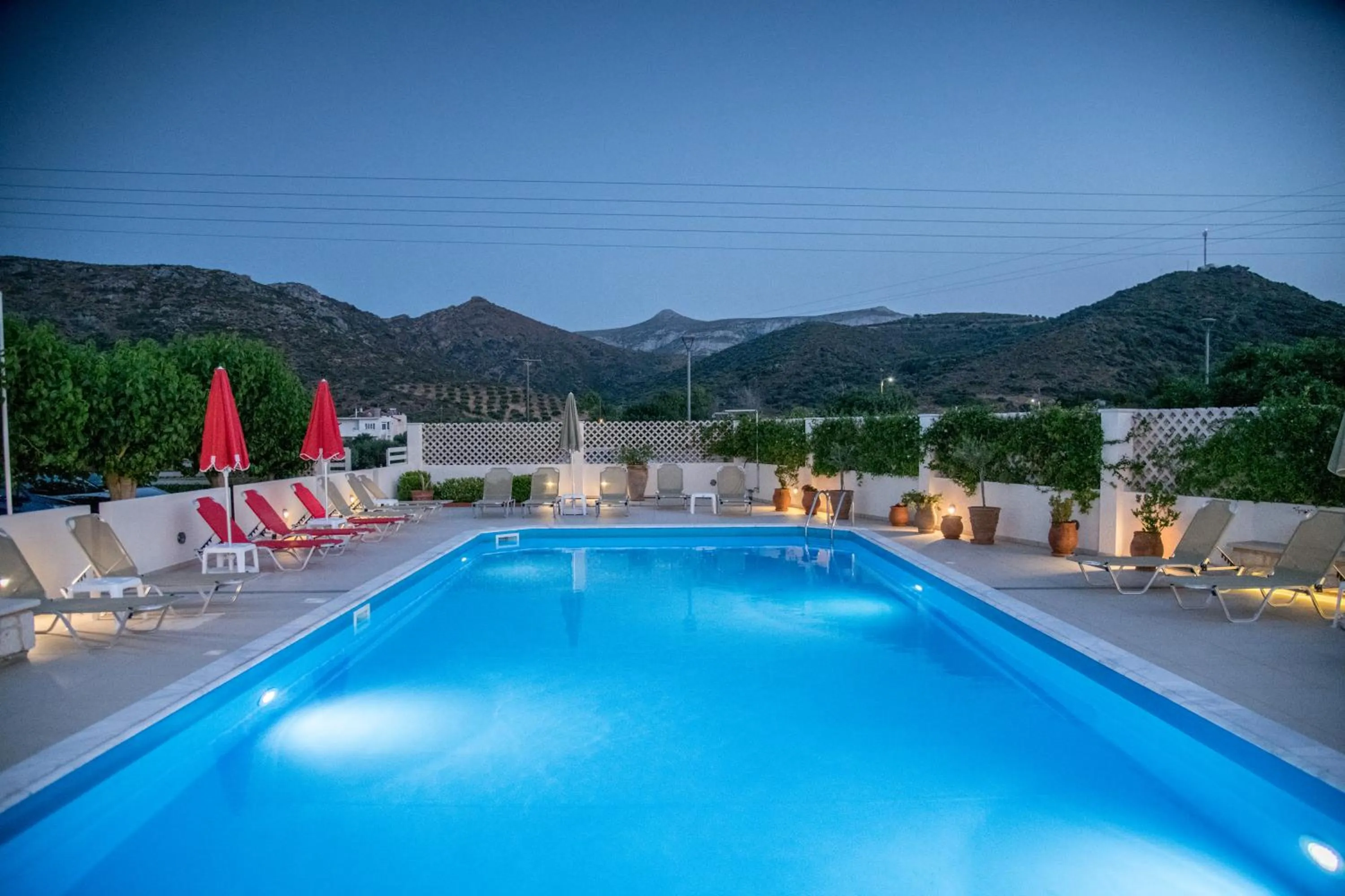 Pool view in Hiona Holiday Hotel