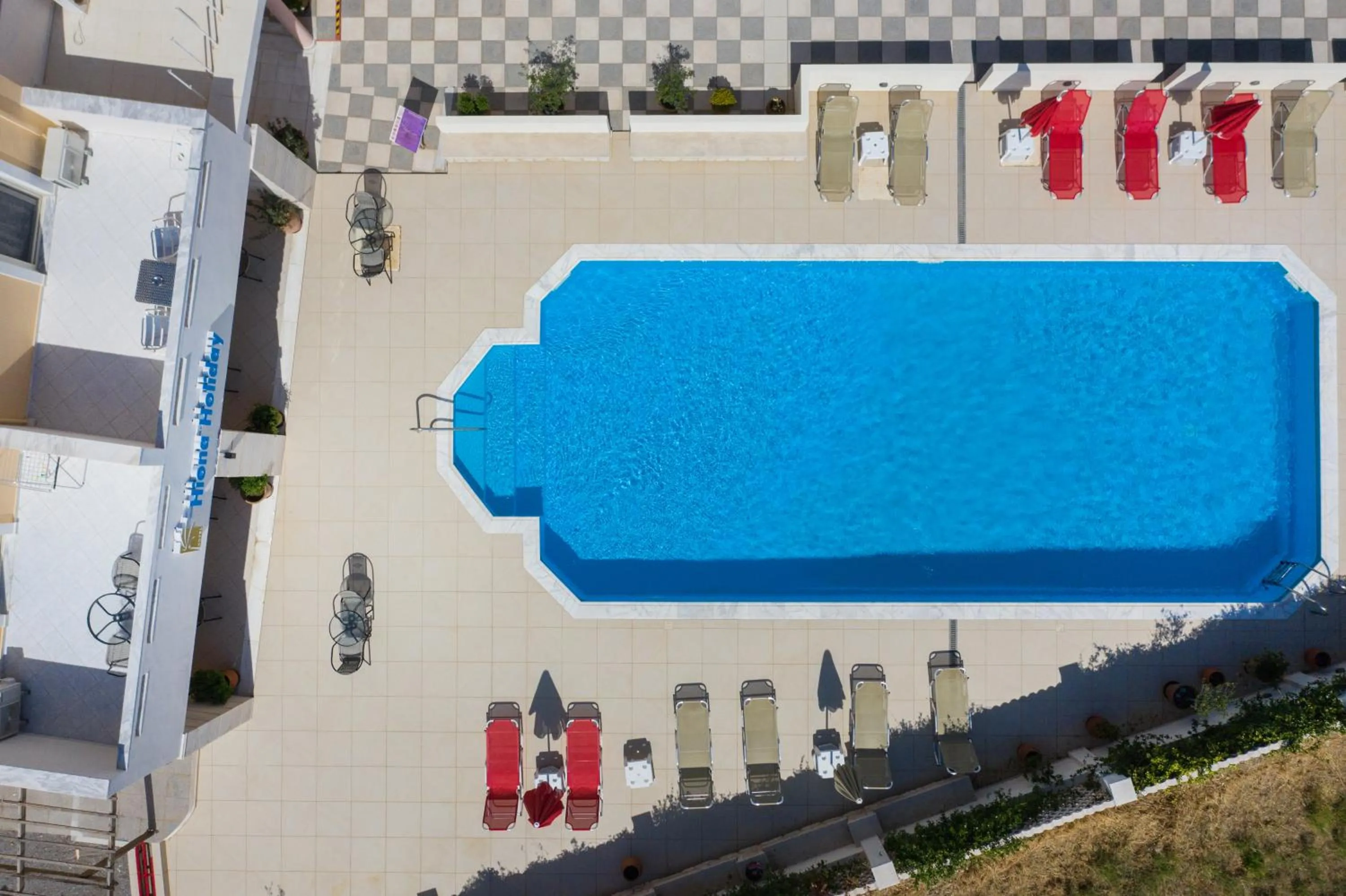 Pool view in Hiona Holiday Hotel