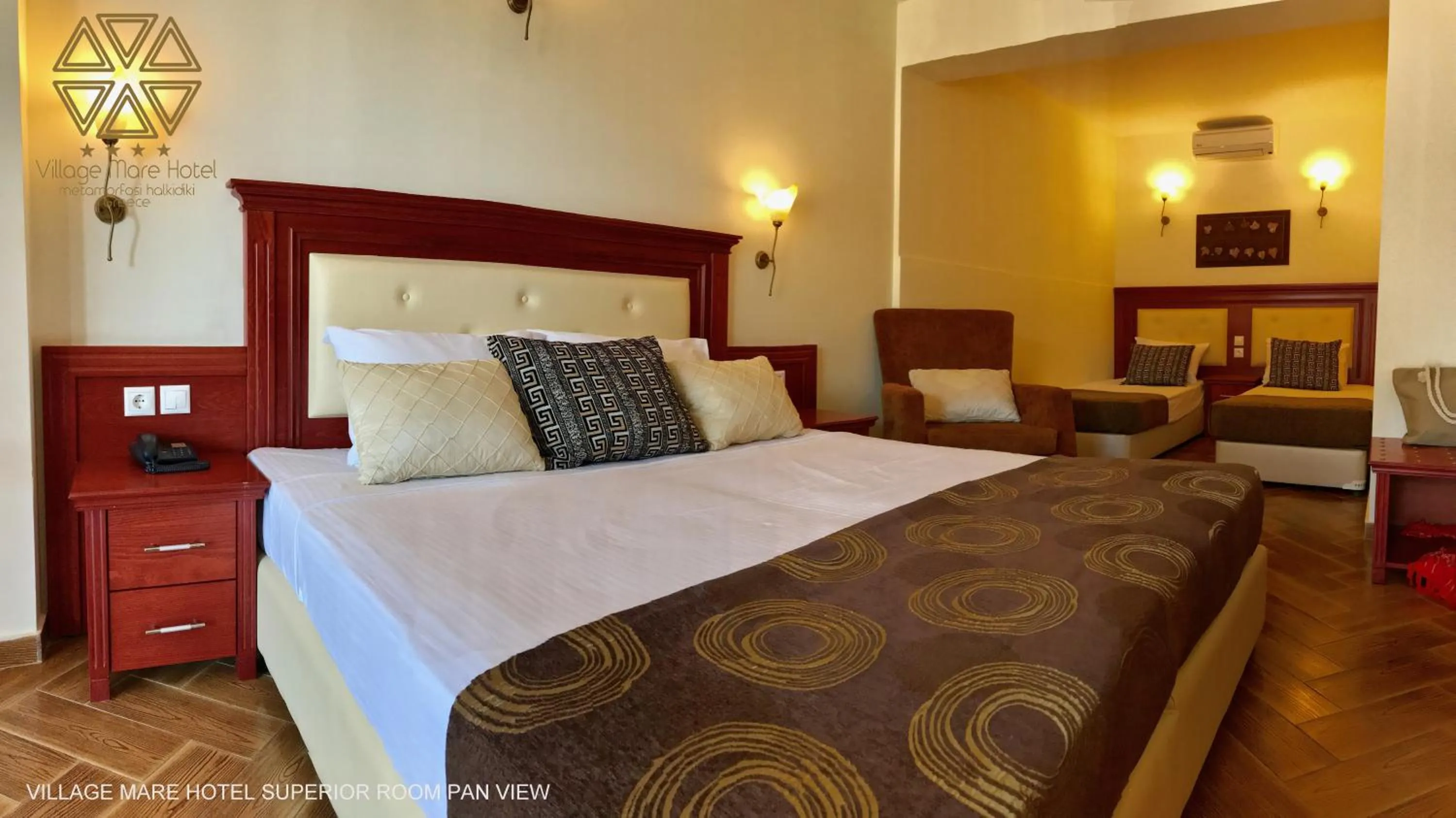 Patio, Bed in Village Mare