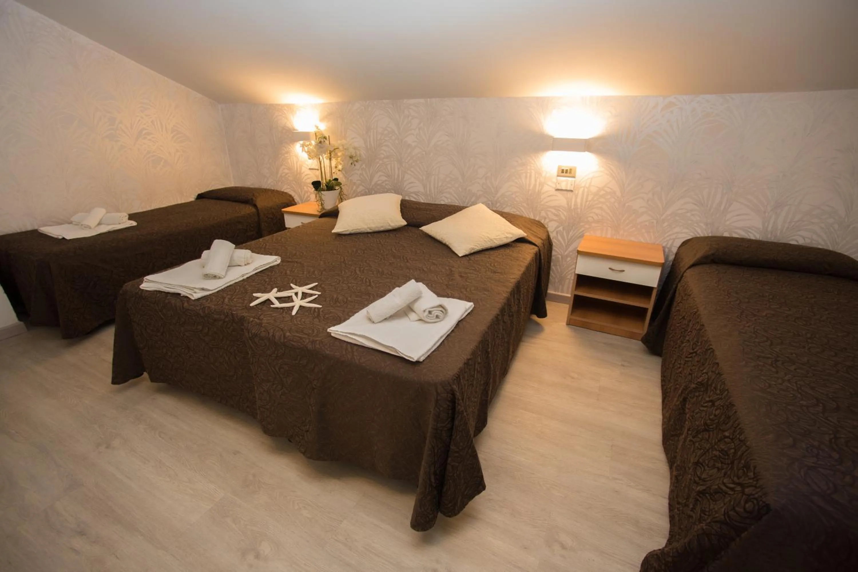 Bed in Hotel Ermeti B&B Brunch