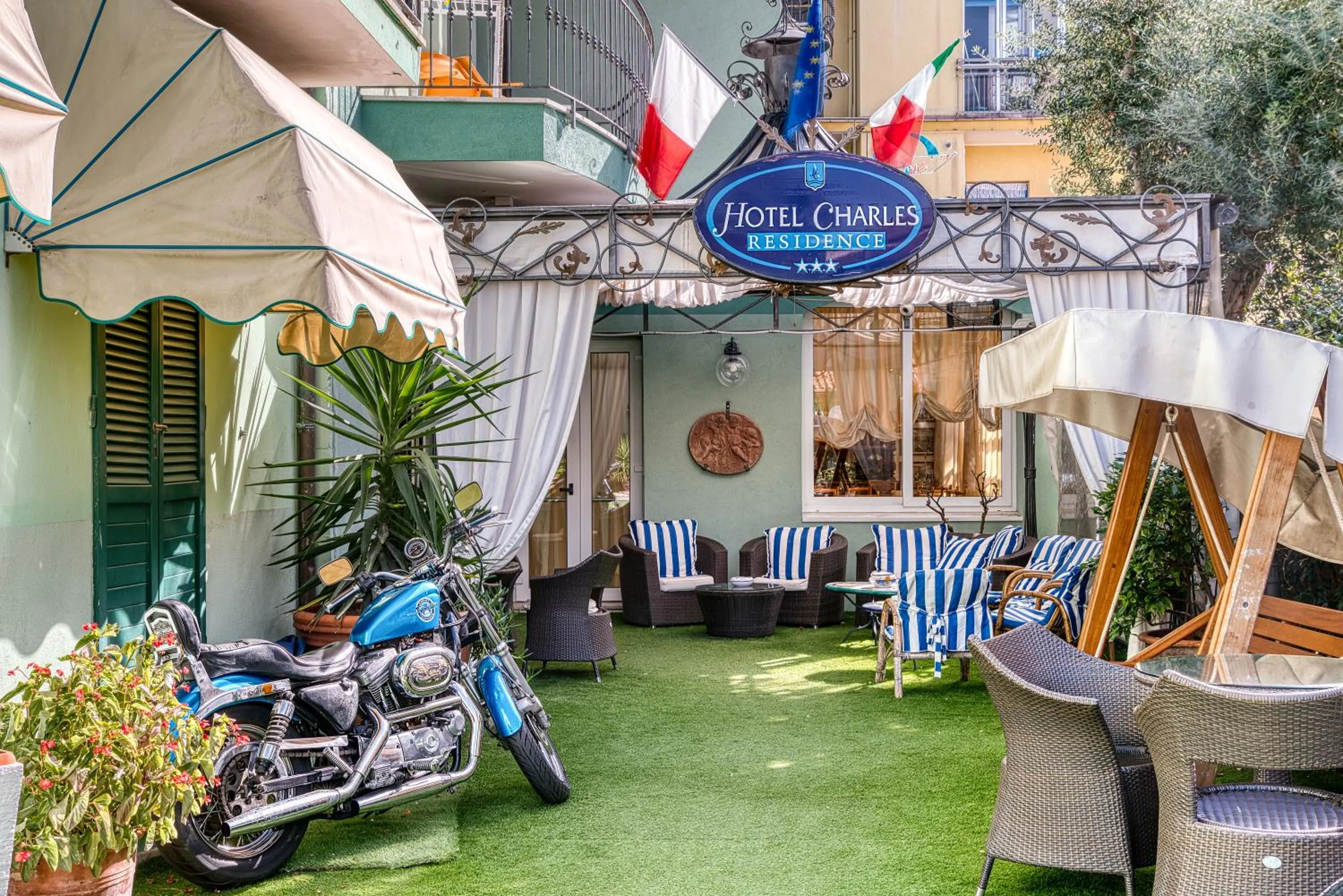 Garden in Hotel Residence Charles