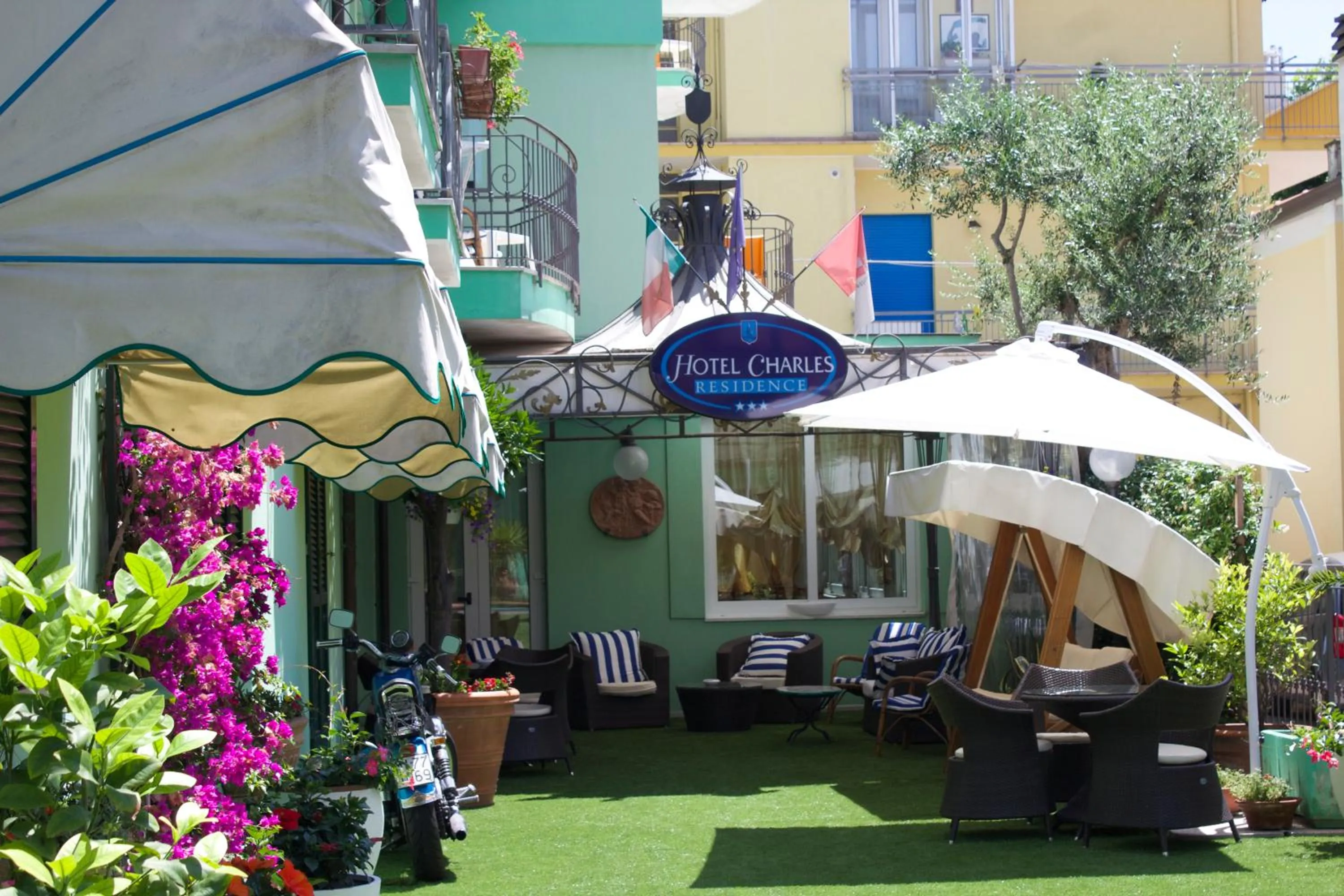 Garden in Hotel Residence Charles