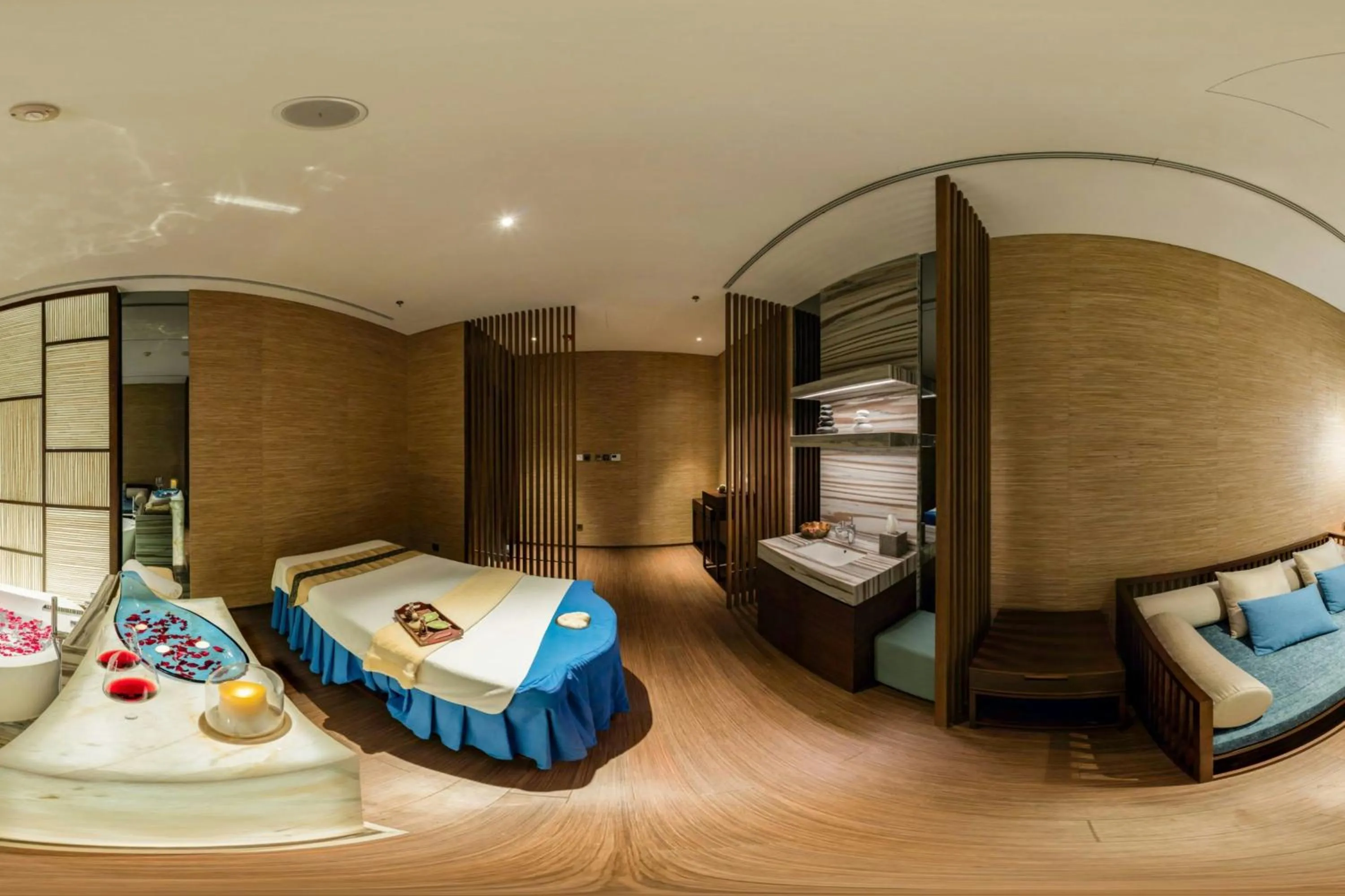 Spa and wellness centre/facilities, Bed in Beijing Marriott Hotel Changping
