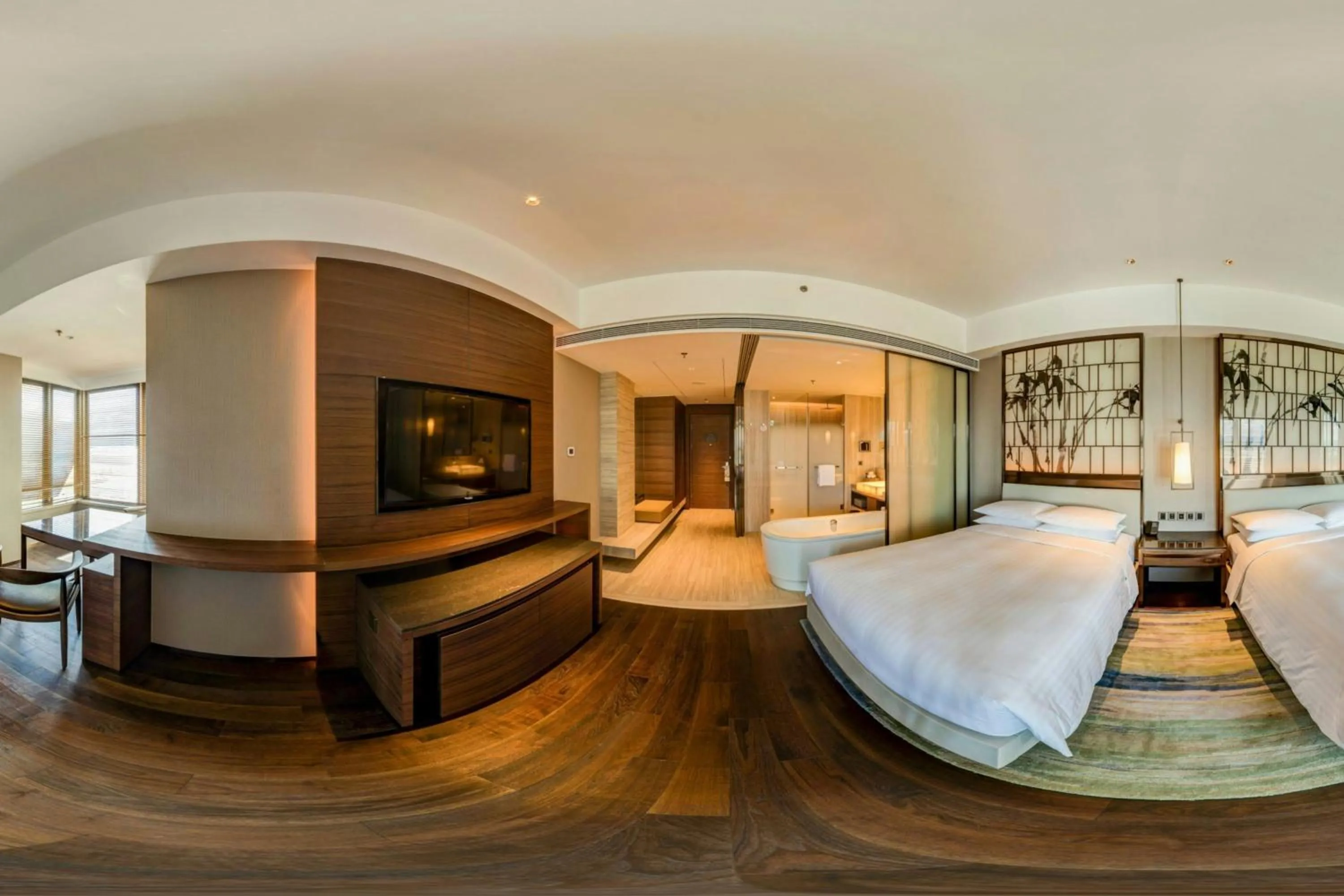 Photo of the whole room, Bed in Beijing Marriott Hotel Changping