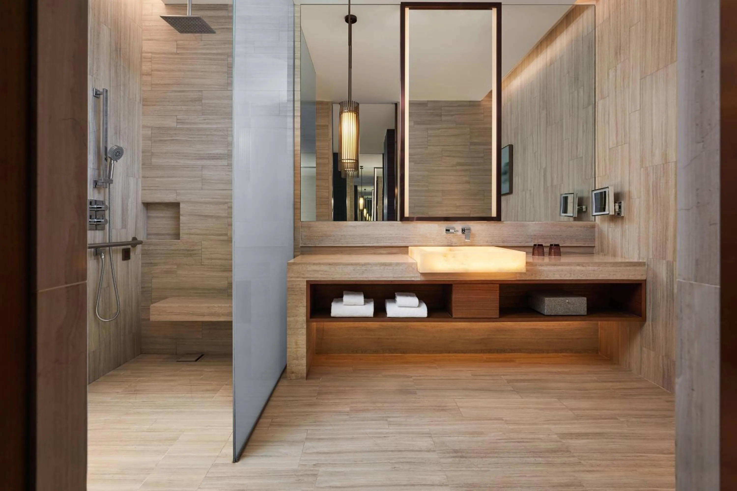 Bathroom in Beijing Marriott Hotel Changping