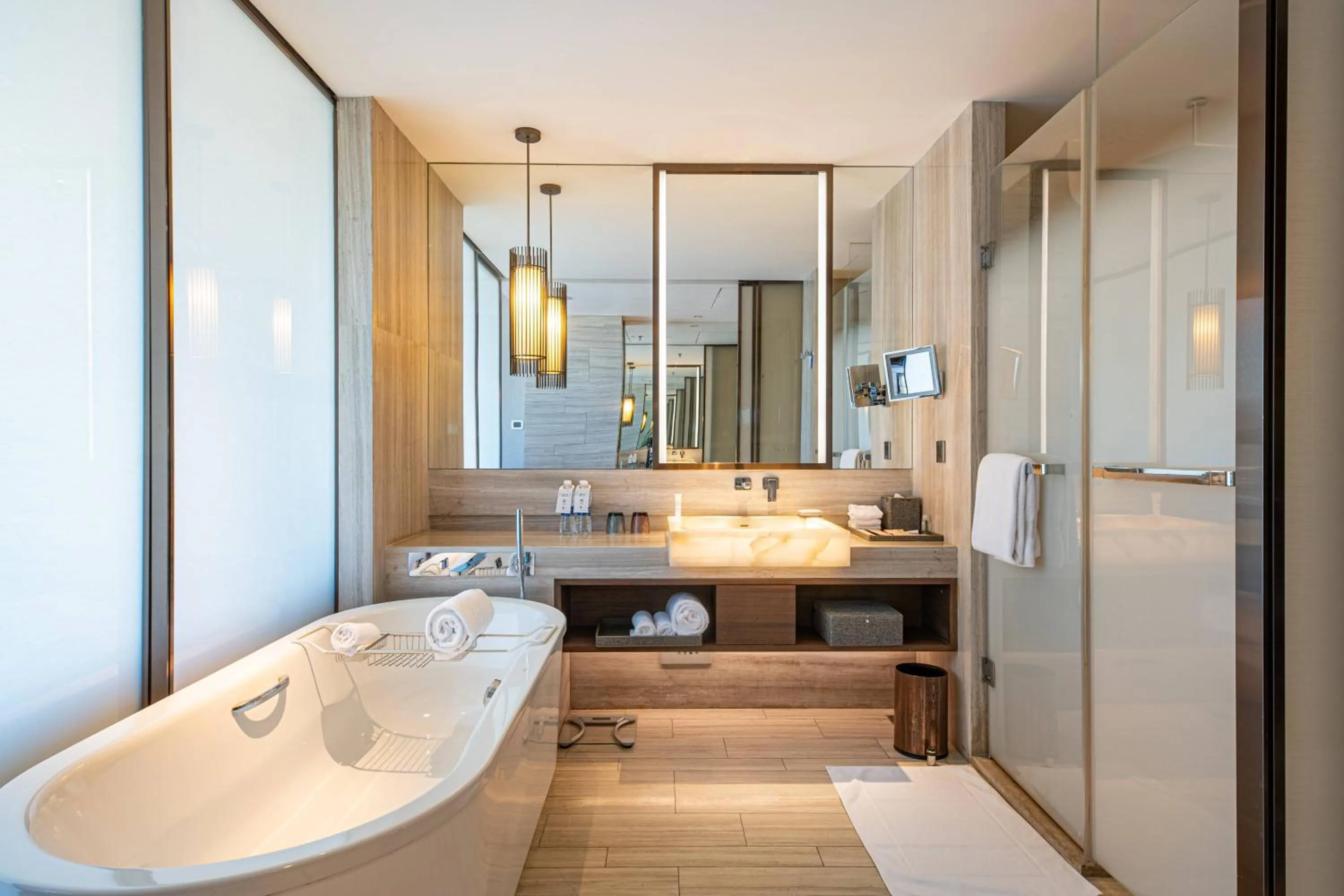 Bathroom in Beijing Marriott Hotel Changping