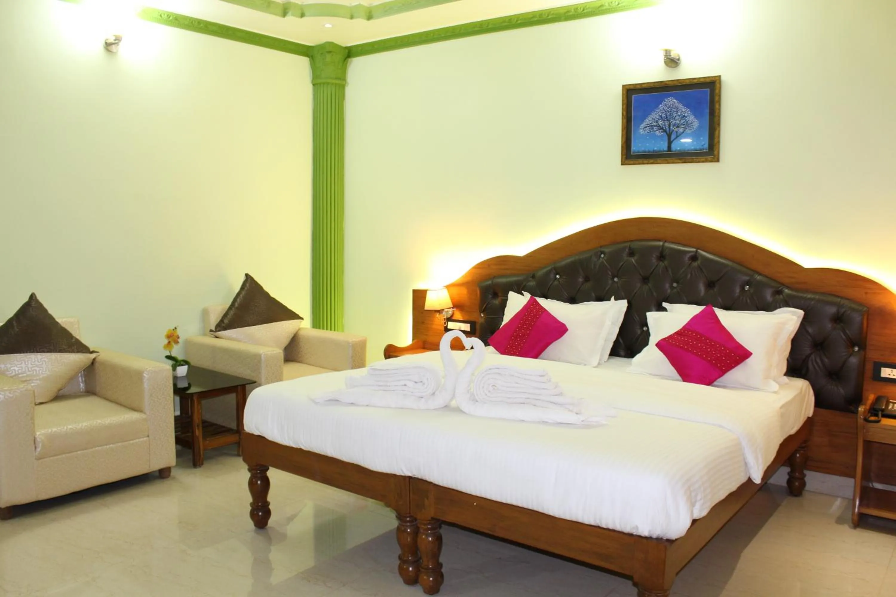 Bed in Sea View Resort