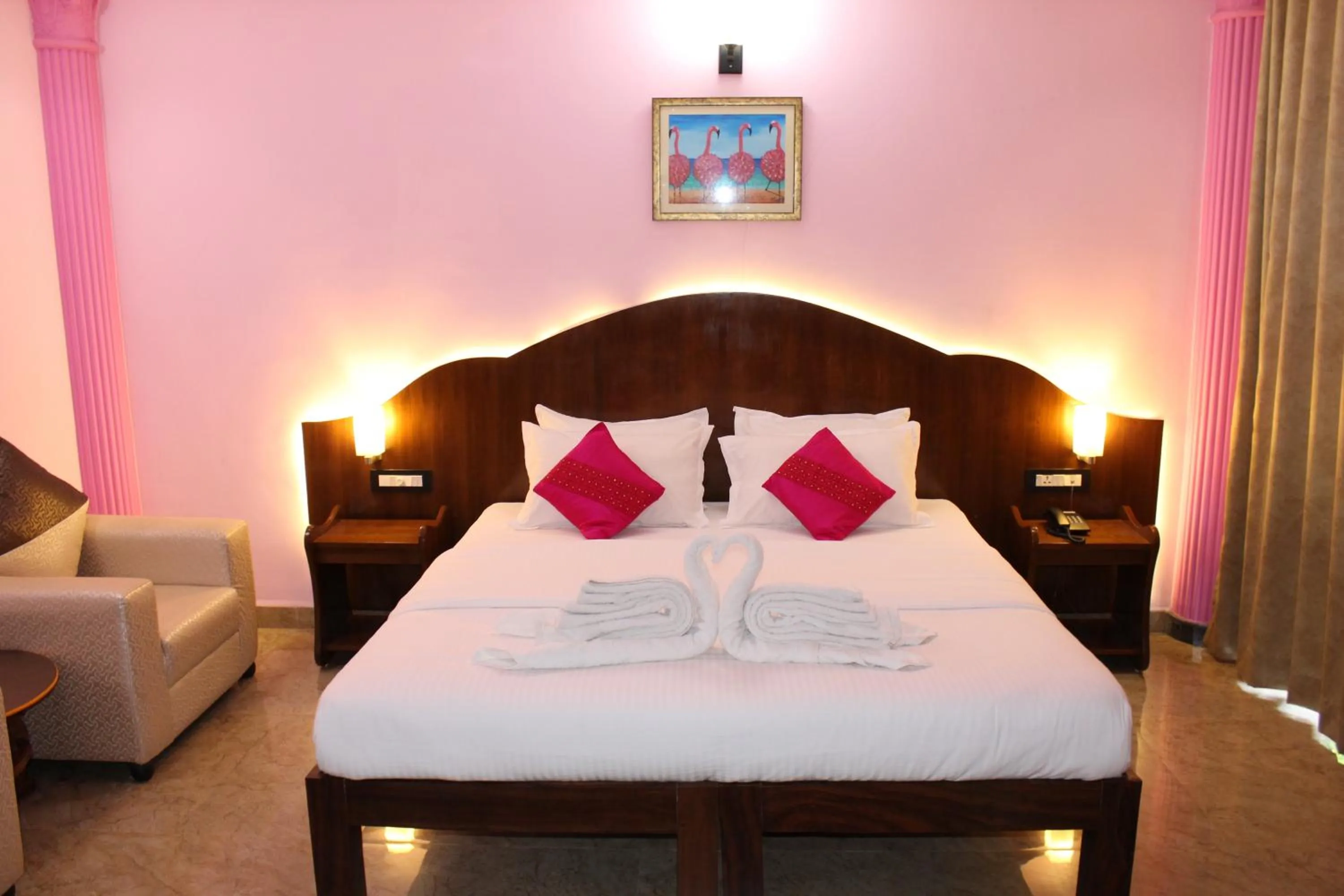 Bed in Sea View Resort